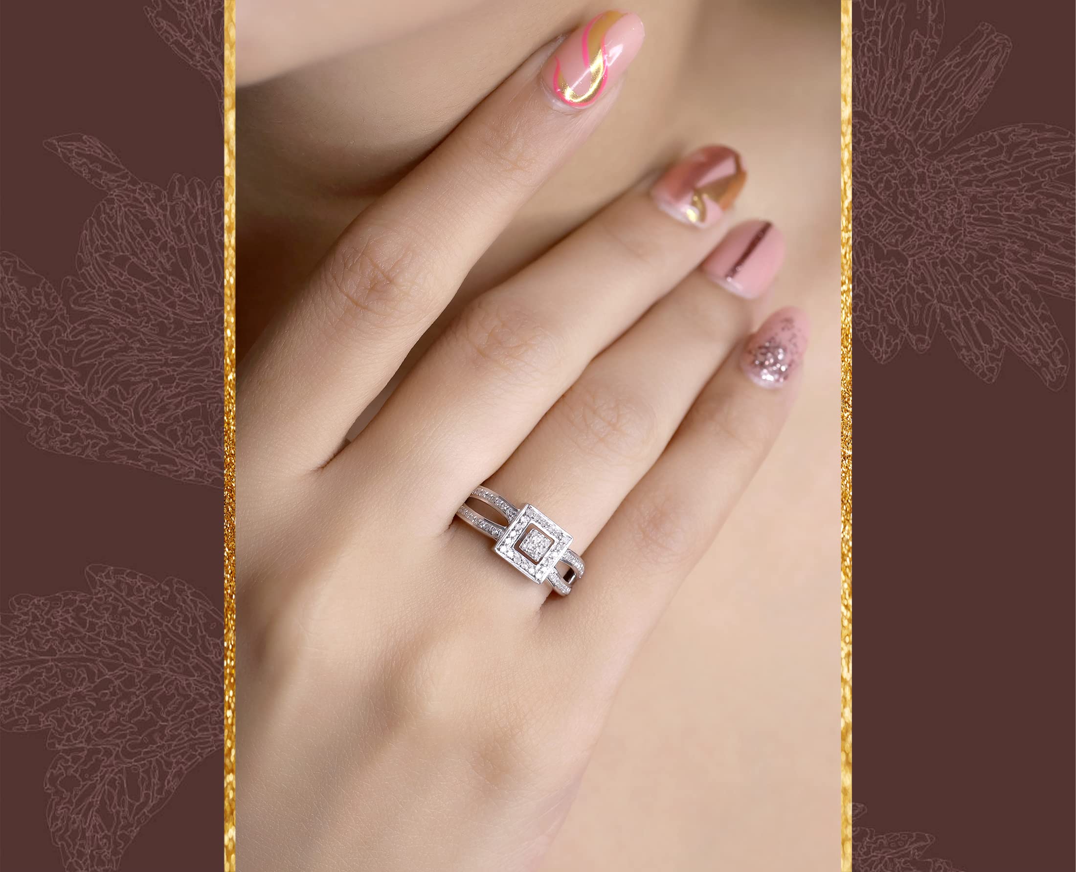 Dazzlingrock 0.25 Carat Round White Diamond Engagement Ring for Women - 1/4 CTW Sterling Silver Bridal Set - Perfect for Proposals, Anniversaries & Wedding Bands
