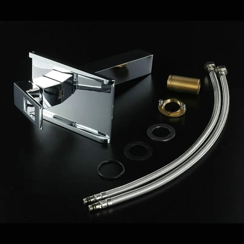 YYOUTOU Waterfall Bathroom Faucet - Vessel Sink Mixer Tap for Vanity