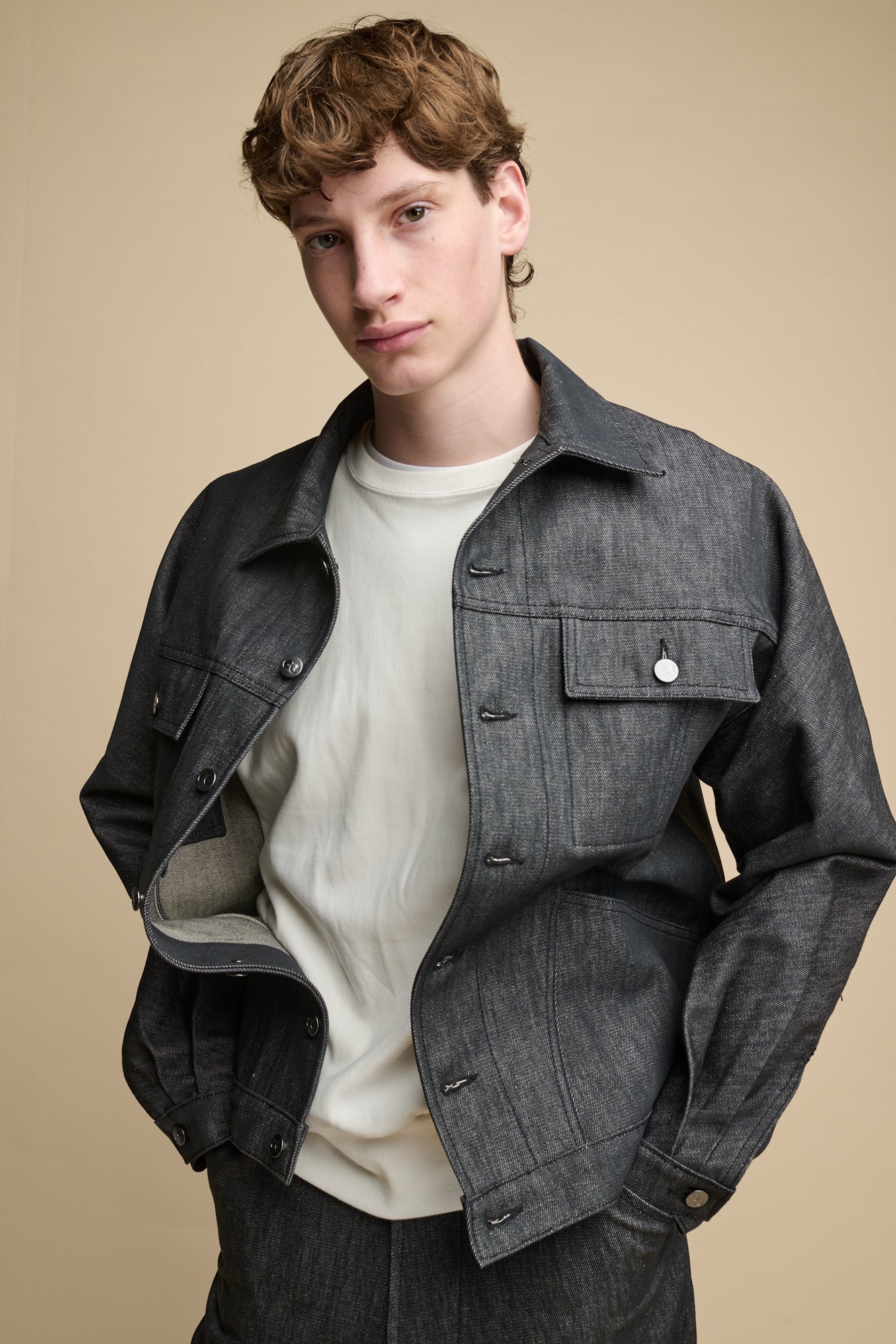 Men's Joe Denim Jacket - Black | Stylish Casual & Outdoor Wear for Everyday Comfort