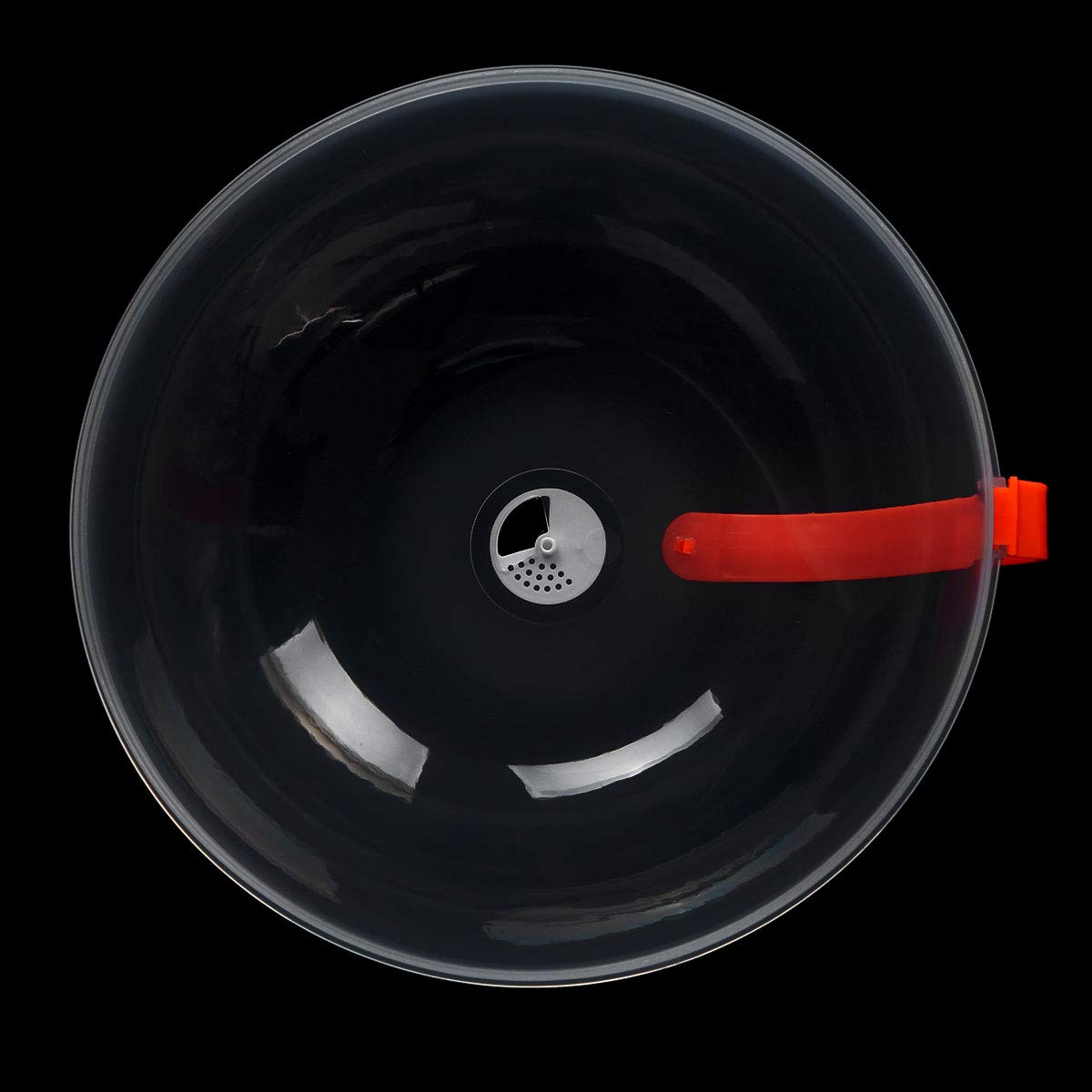CHICTRY Microwave Splatter Cover with Steam Vents - Transparent Microwave Plate Cover with White Handle - Keeps Food Fresh & Oven Clean - Ideal for Reheating Meals, Popcorn & Leftovers