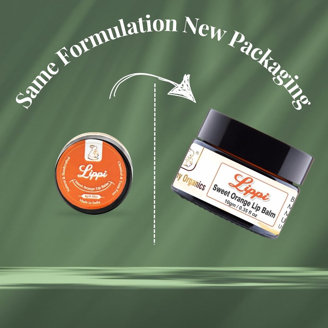 Blush Bunny Organic Lip Balm Pack of 2 - Nourishing Nude Natural Lip Care with Shea Butter, Cocoa Butter, Vitamin E & Coconut Oil for Dry, Chapped & Dark Lips (Sweet Orange & Chocolate Flavors) | Perfect for Daily Hydration, Gift Sets & On-The-Go Lip Care