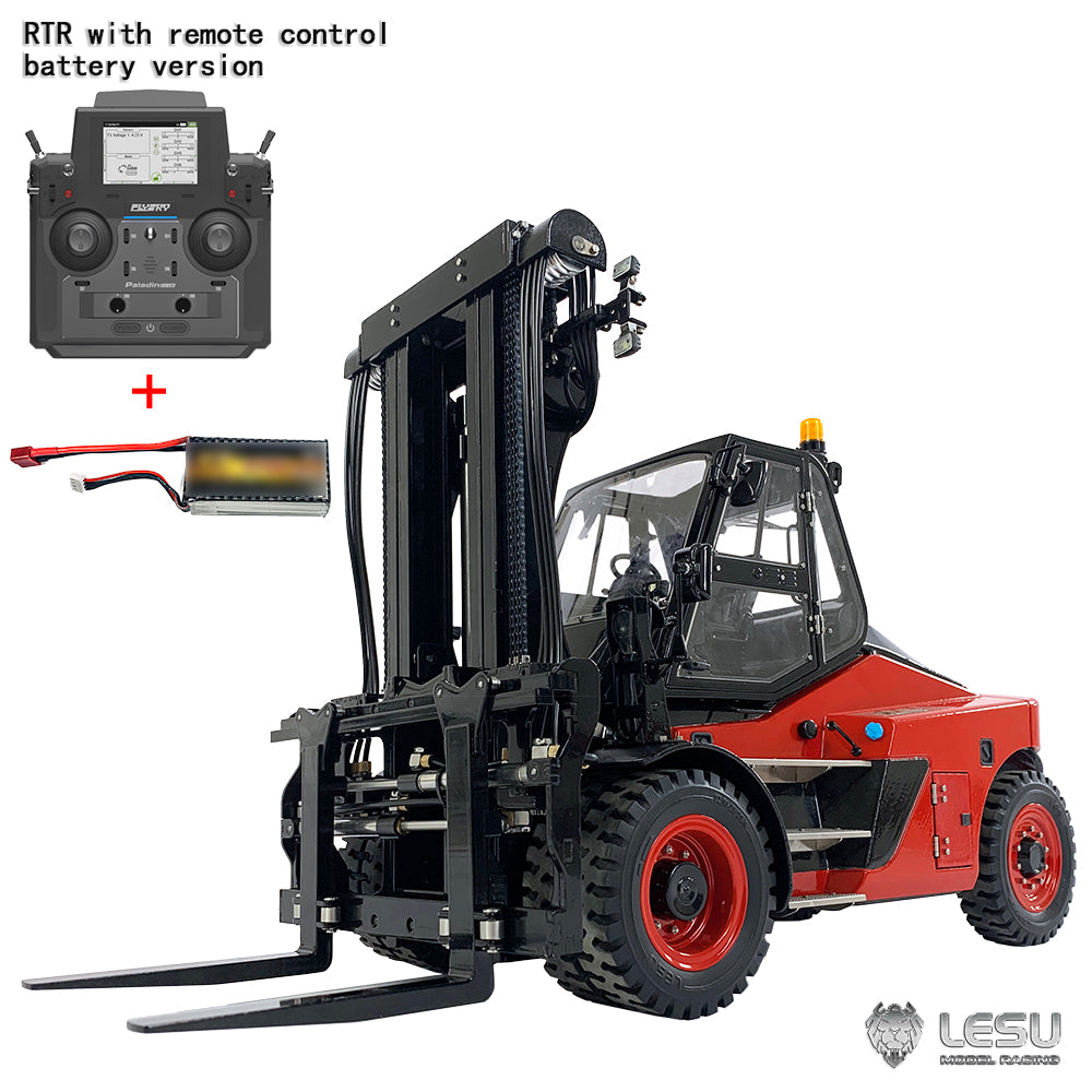 LESU 1/14 Scale RC Hydraulic Forklift Truck - LD160S Remote Control Model with Metal Construction, Realistic Sound & Light System - Perfect for Construction Site Play, Collectors Display and Indoor RC Racing