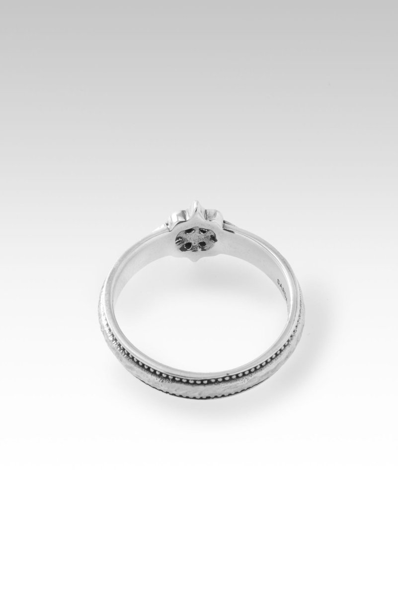 Rhodium Plated Hope Message Ring with White Zircon Stone - Elegant Jewelry for Women, Perfect Gift for Birthday, Anniversary & Special Occasions