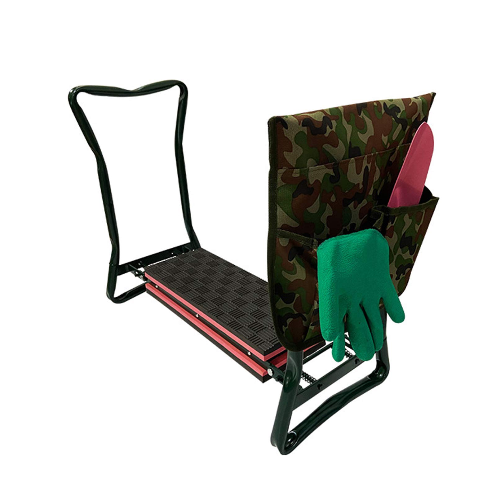 YUEGOO Folding Kneeler and Seat - Portable Garden Kneeling Stool with Soft Cushion & Handles - Knee Protection for Gardening, Prayer, Cleaning and Outdoor Activities