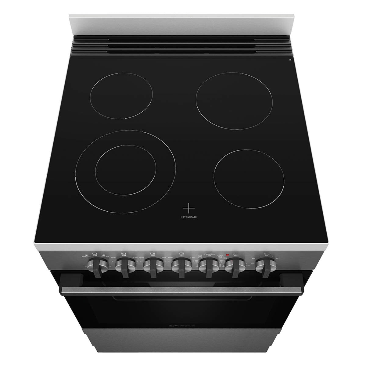 Westinghouse 60cm Freestanding Electric Oven with Air Fry Function - WFE646DSCB | Energy Efficient Built-In Oven for Baking, Roasting & Air Frying | Perfect for Home Kitchens & Small Restaurants