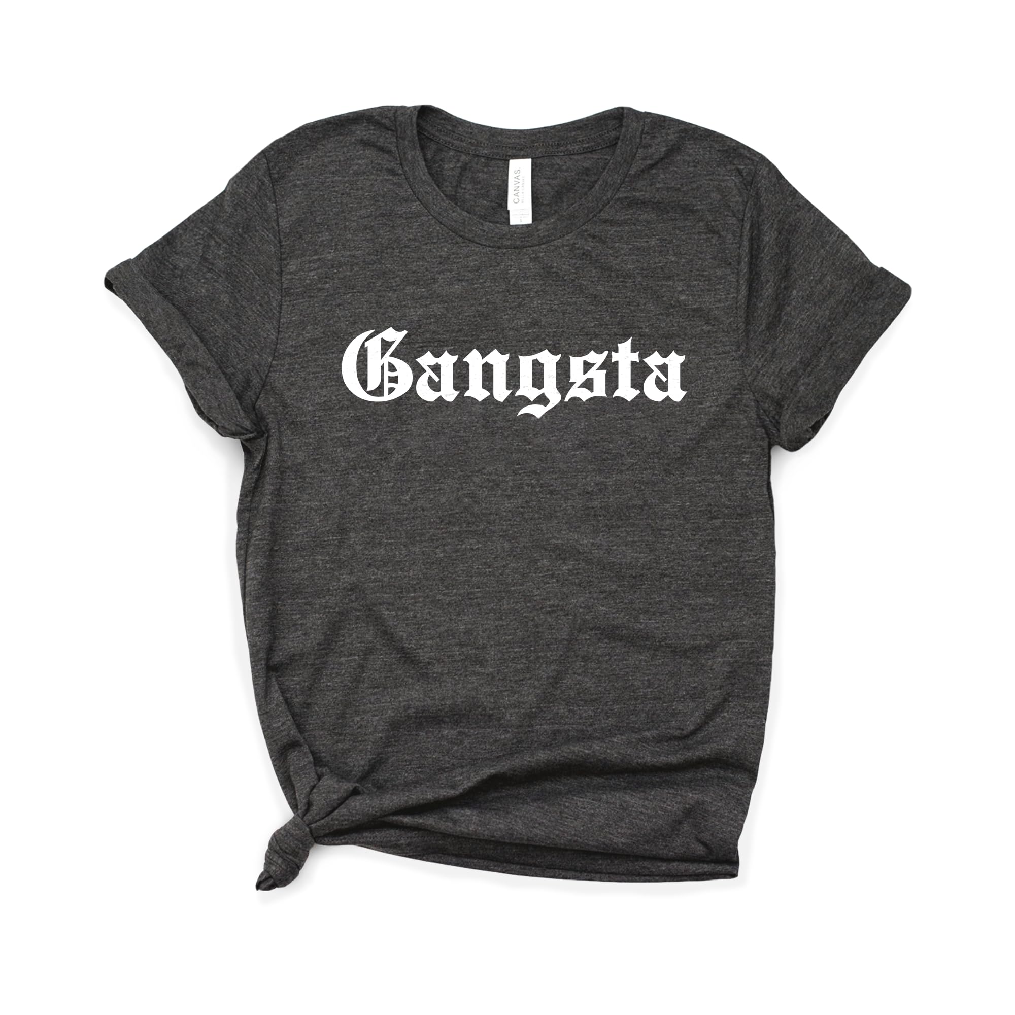 Gangsta Old School Shirt - Vintage Hip Hop Tee - Thug Life Rap T-Shirt - Kindness Is Gangster Unisex Top - Softstyle Streetwear for Concerts & Urban Fashion