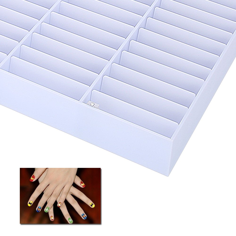 Clear Empty Nail Tips Storage Box - Organizer for Nail Art Decorations & Fake Nail Display Case | Perfect for Salon, Home Manicure & Nail Art Business