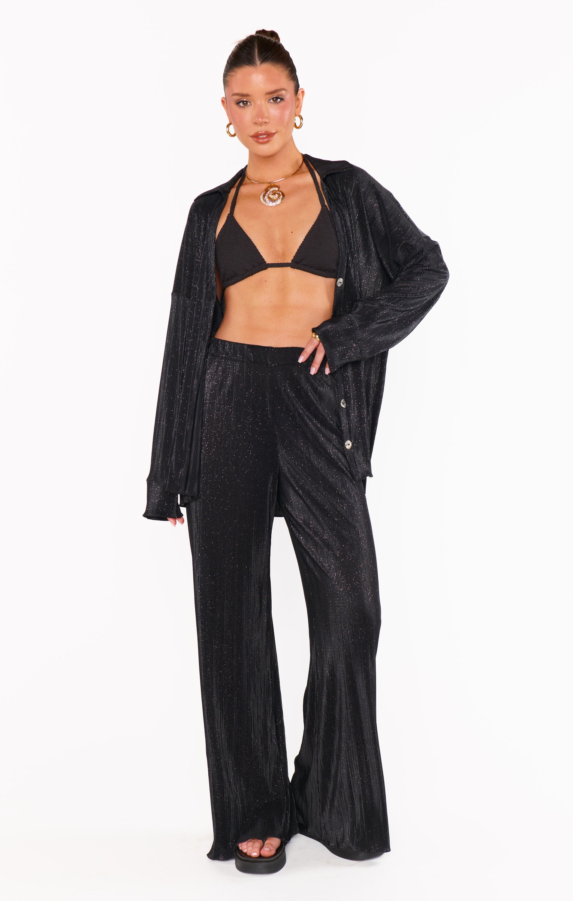 Everywhere Pants - Black Pleated Trousers for Women | Comfortable Travel & Work Pants | Office Wear & Casual Outfits