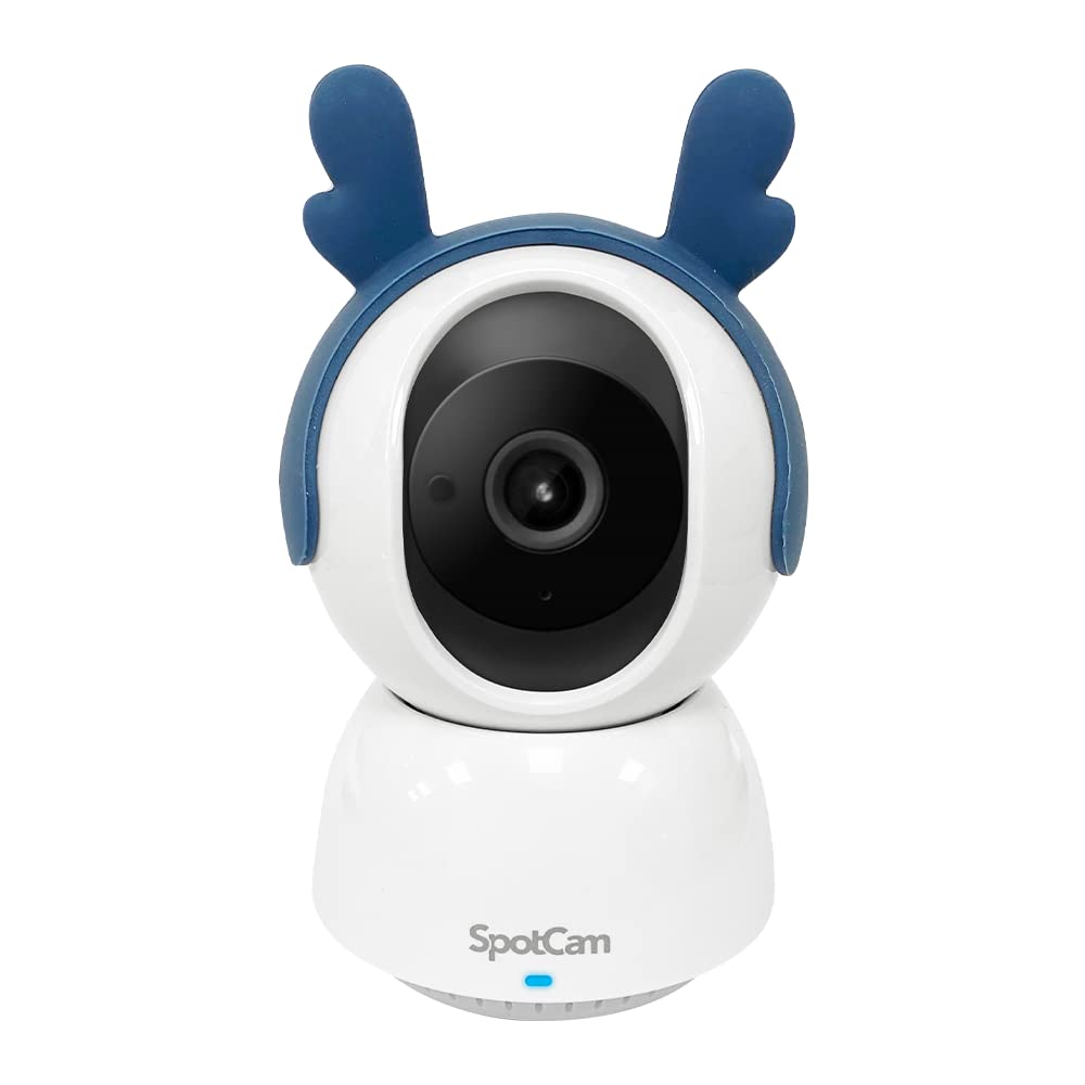 SpotCam Mibo 2K Wireless Pet Security Camera - Indoor HD with Night Vision, Two-Way Audio, Motion/Sound Alerts, PTZ Pan-Tilt & Pet Tracking | Free 24/7 Cloud Recording | Perfect for Pet Monitoring & Home Security