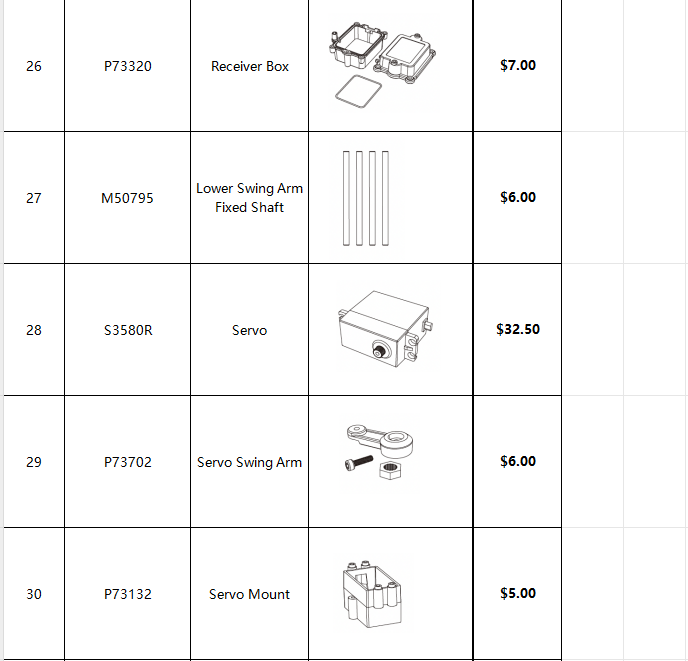 MJX Hyper Go 7303 RC Car Replacement Parts Kit - Full Set of Genuine Spare Parts for RC Car Repair & Maintenance - Perfect for Off-Road Racing, Bashing and DIY Upgrades