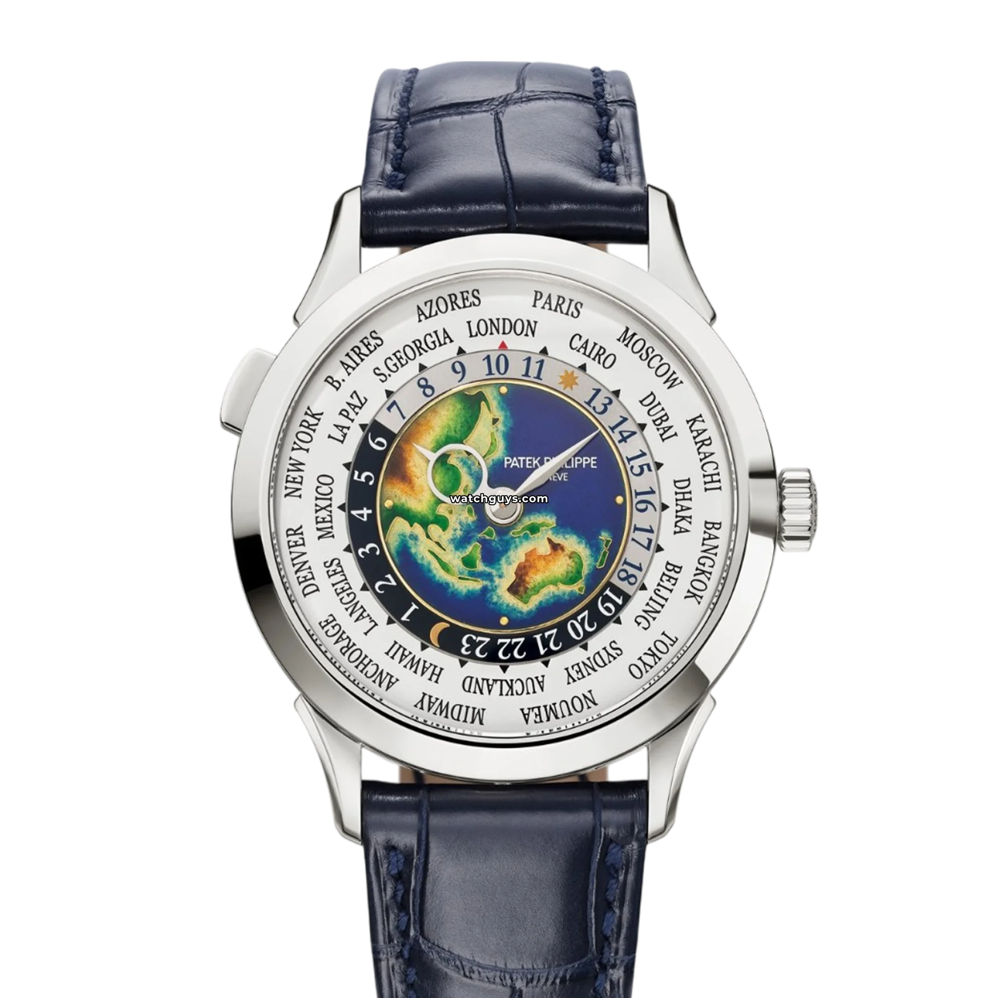 Patek Philippe Complications World Time Watch 5231G-001 - Luxury Automatic Men's Watch for Southeast Asia & Oceania - Perfect for Business Travel & Collectors