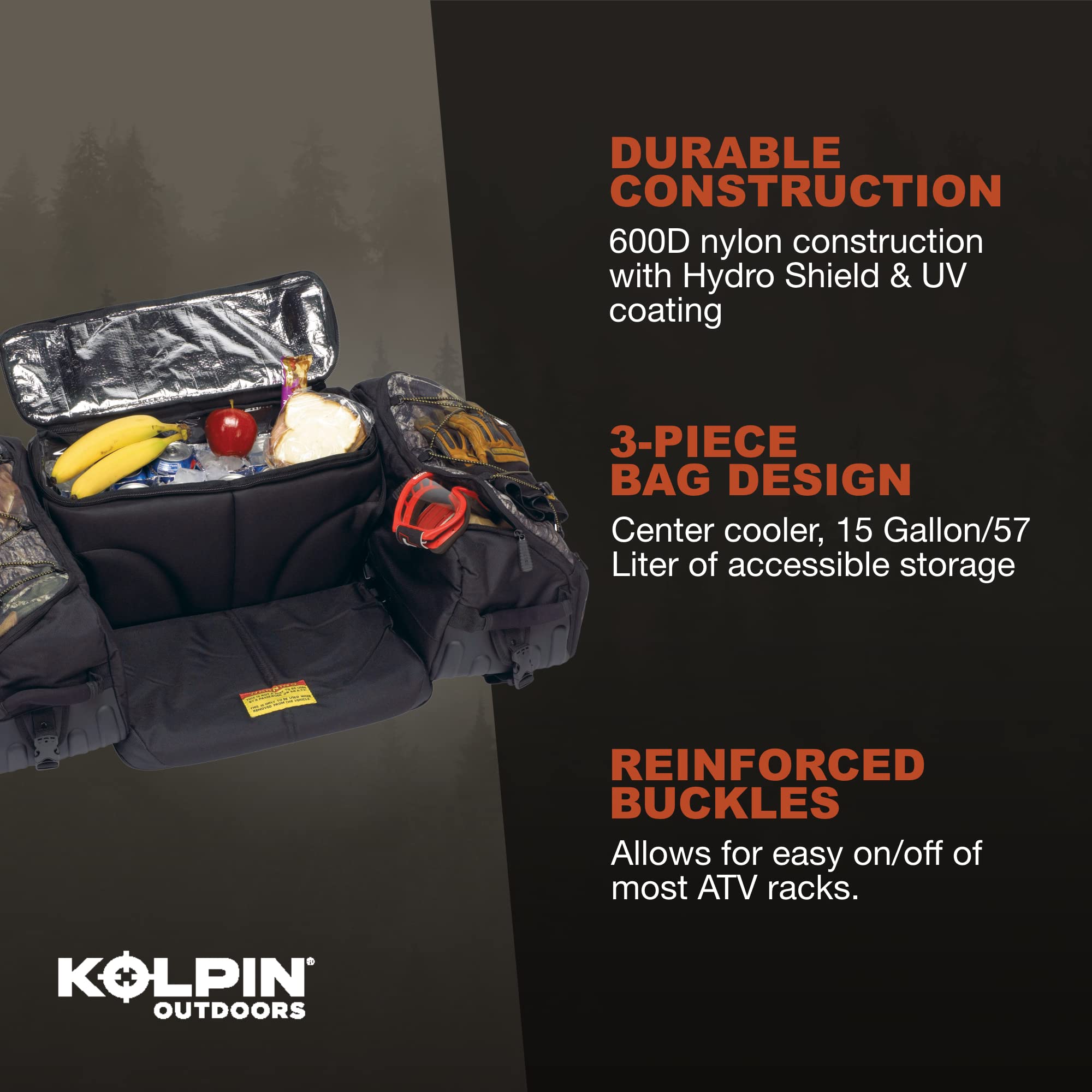 Kolpin Matrix Seat Bag - Black (91155) 32