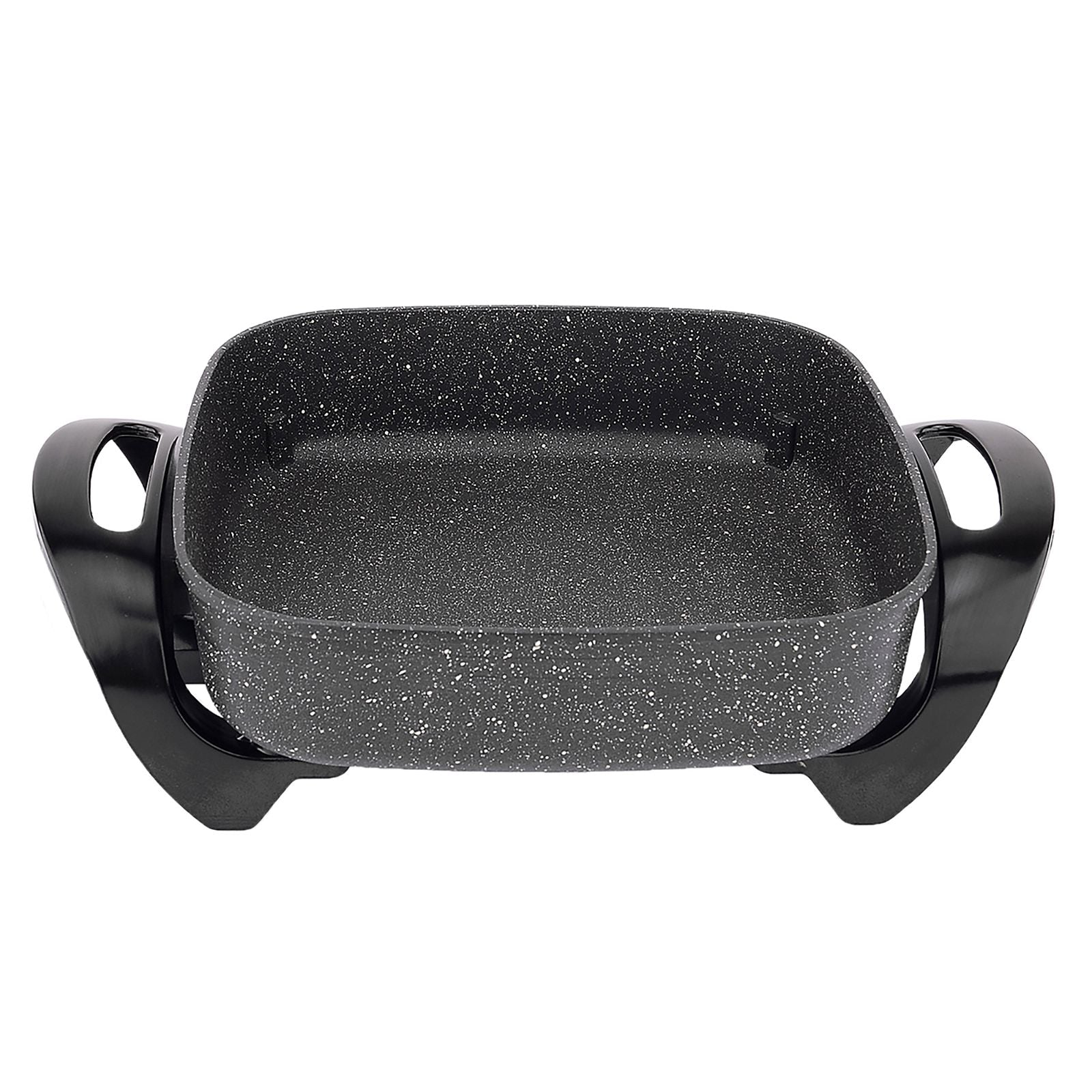 Stone Electric Fry Pan - Nonstick Skillet with Adjustable Temperature for Perfect Cooking - Ideal for Pancakes, Eggs, and Stir-Fry at Home