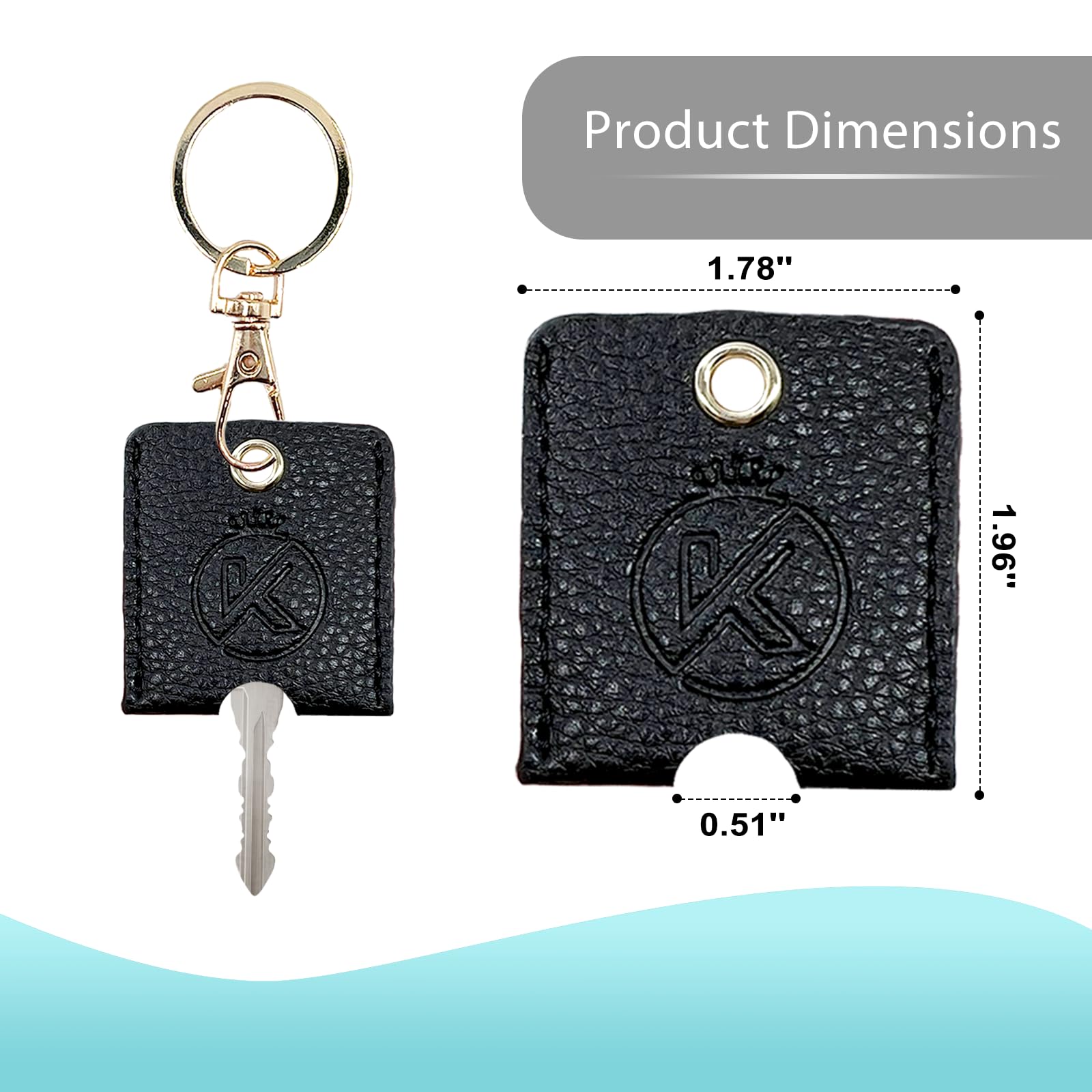 Soft Leather Key Sleeve - 3 Pack Premium Key Protectors for Car, House & Office Keys | Durable Keychain Organizer for Broken Keys & Key Fobs | Perfect for Everyday Carry, Travel & Key Protection