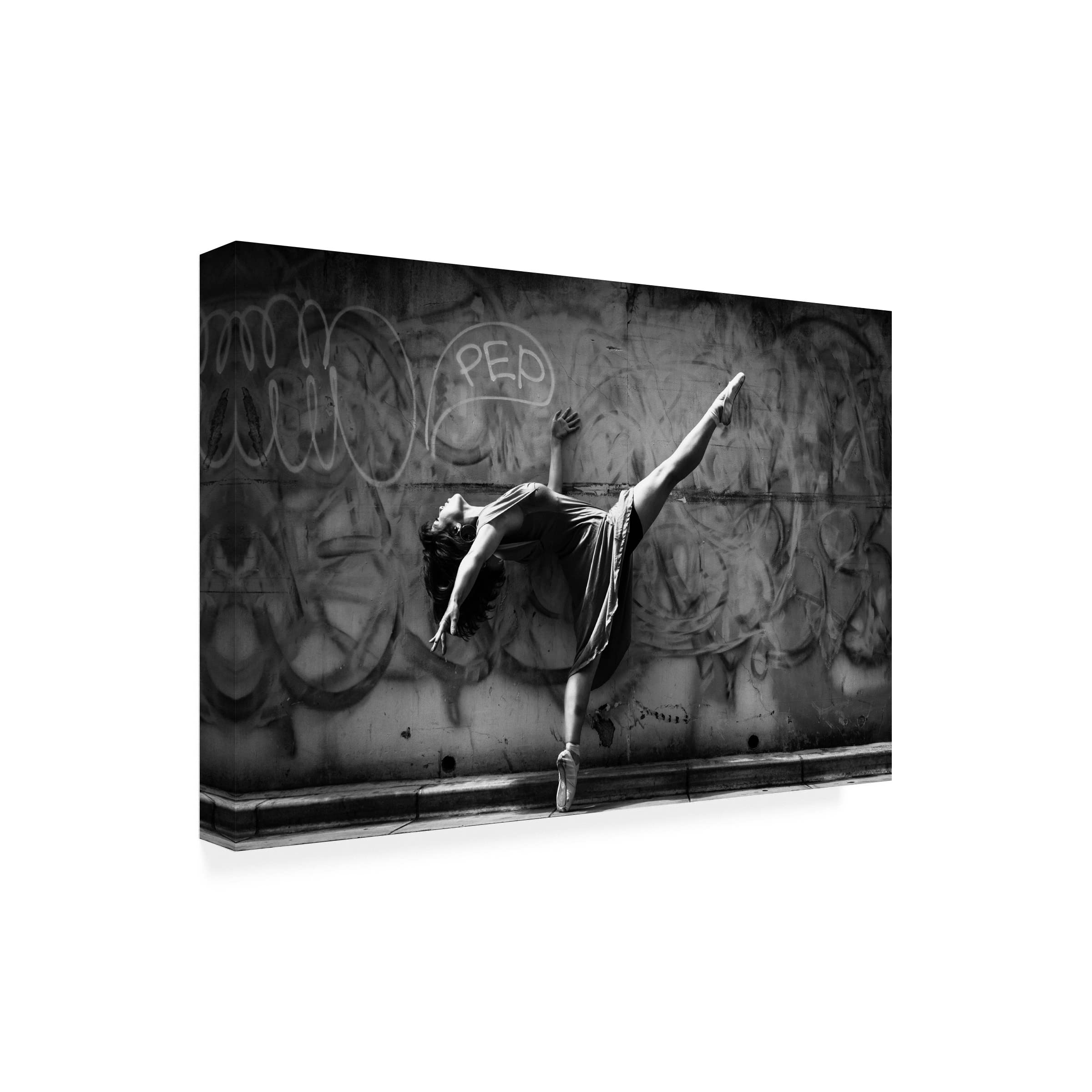 Trademark Fine Art 'Dance' Canvas Wall Art by Toru Matsunaga - Modern Abstract Painting for Living Room, Bedroom & Office Decor
