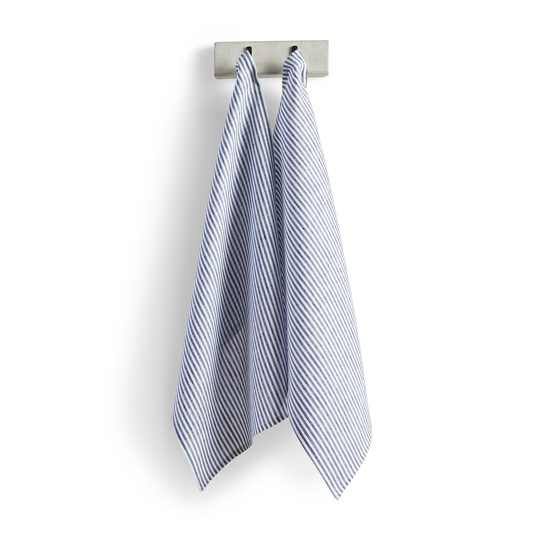 Premium Narrow Stripe Cotton Kitchen Towels - Set of 2 Absorbent Dish Towels for Drying Dishes & Cleaning - Soft & Durable for Everyday Kitchen Use