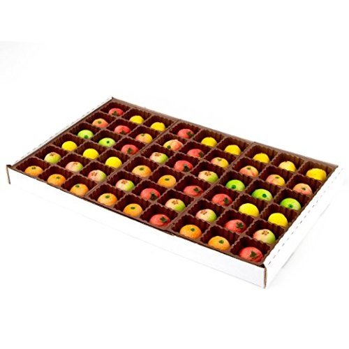 Premium Gourmet Marzipan Assortment - 54-Piece Fruit Shaped Almond Candy Gift Box for Holidays, Birthdays & Special Occasions | Perfect for Christmas Gifts, Party Favors & Dessert Tables