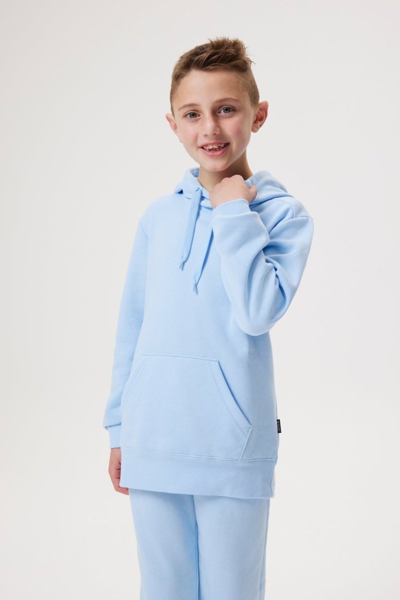 InSport Junior Alaska Blue Hoodie - Soft & Warm Pullover for Kids - Perfect for Outdoor Play & Winter Activities