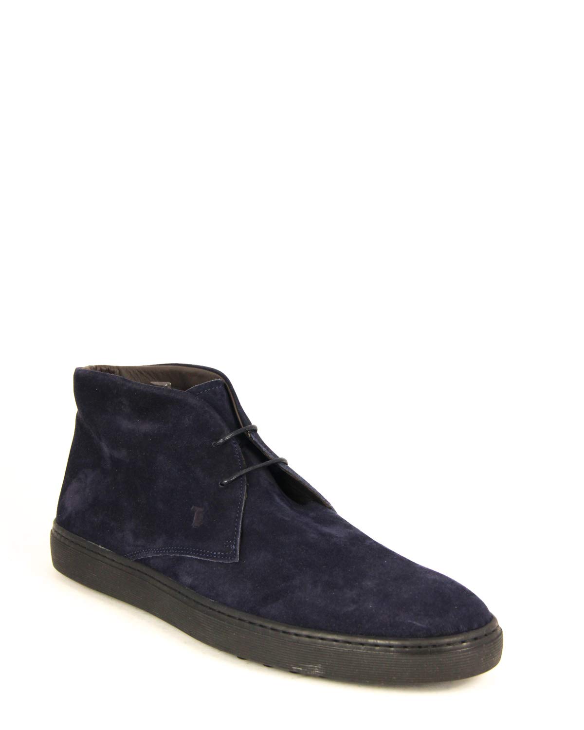 Tod's Men's Polacco Lace-Up Oxford Shoes - Blue Suede Dress Boots for Business Casual & Formal Wear | Comfortable Leather Boots for Office, Wedding & Special Occasions