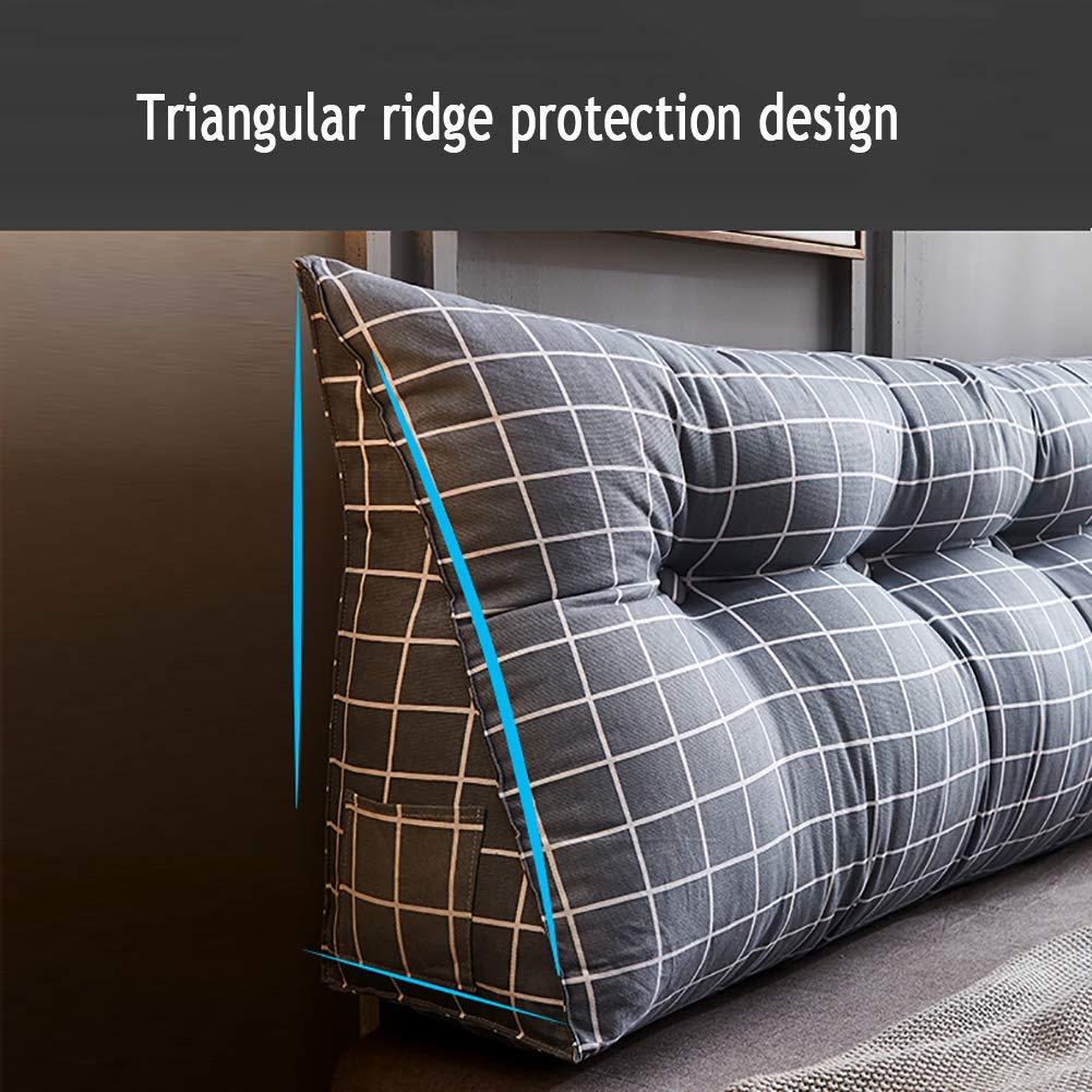 Ergonomic Bed Backrest Pillow - Wedge Cushion for Sitting Up in Bed - Reading & Relaxing Support - Perfect for Sofa, Chair or Headboard Use - Ideal for Reading, Watching TV & Post-Surgery Recovery