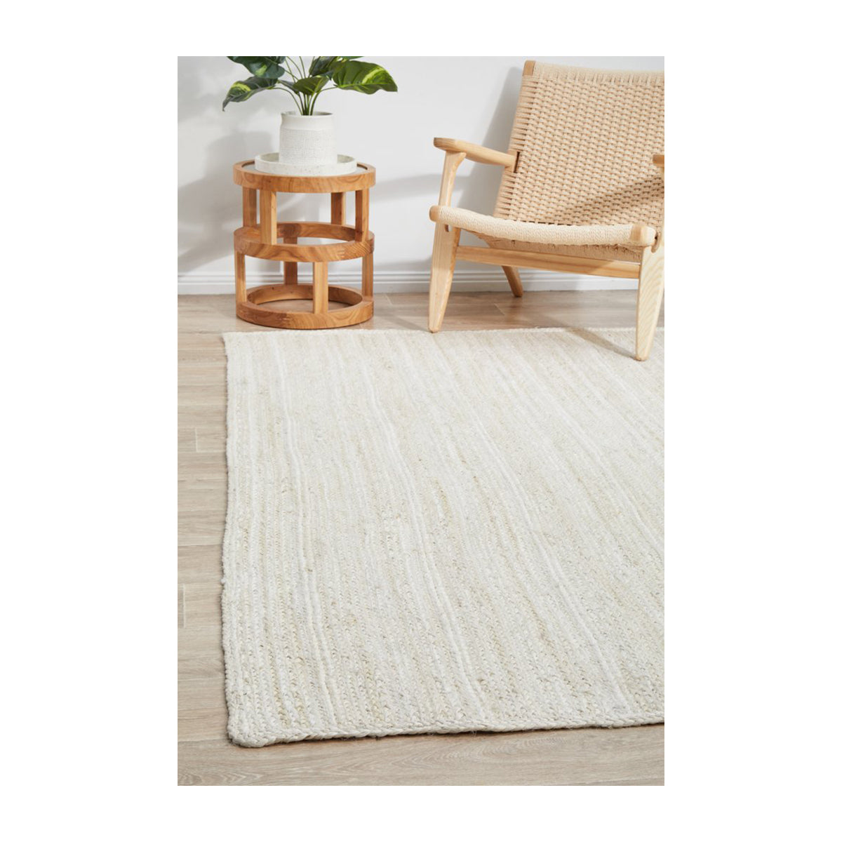 Bondi Rectangle Rug - Soft Plush White Area Rug for Living Room, Bedroom & Nursery - Machine Washable Modern Home Decor