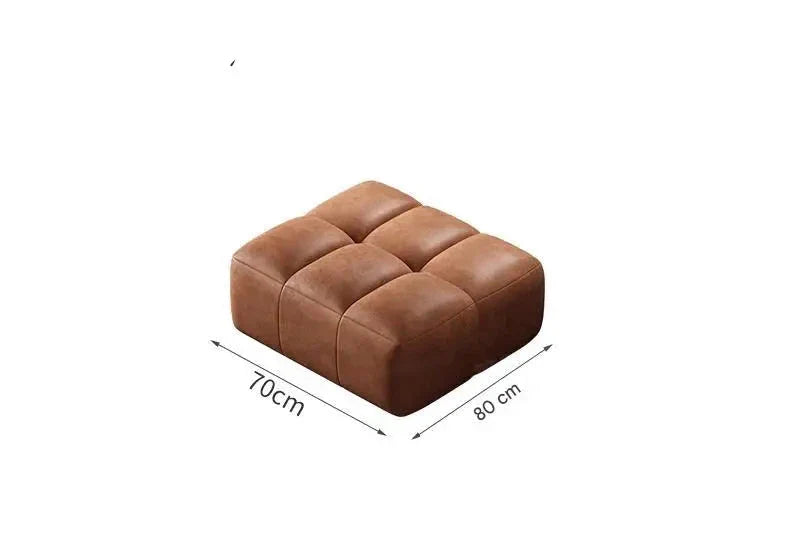 Luxury Chesterfield Style Lazy Sofa Chair - Premium Relaxing Recliner for Living Room, Bedroom & Home Theater - Comfortable Lounge Chair with Ottoman