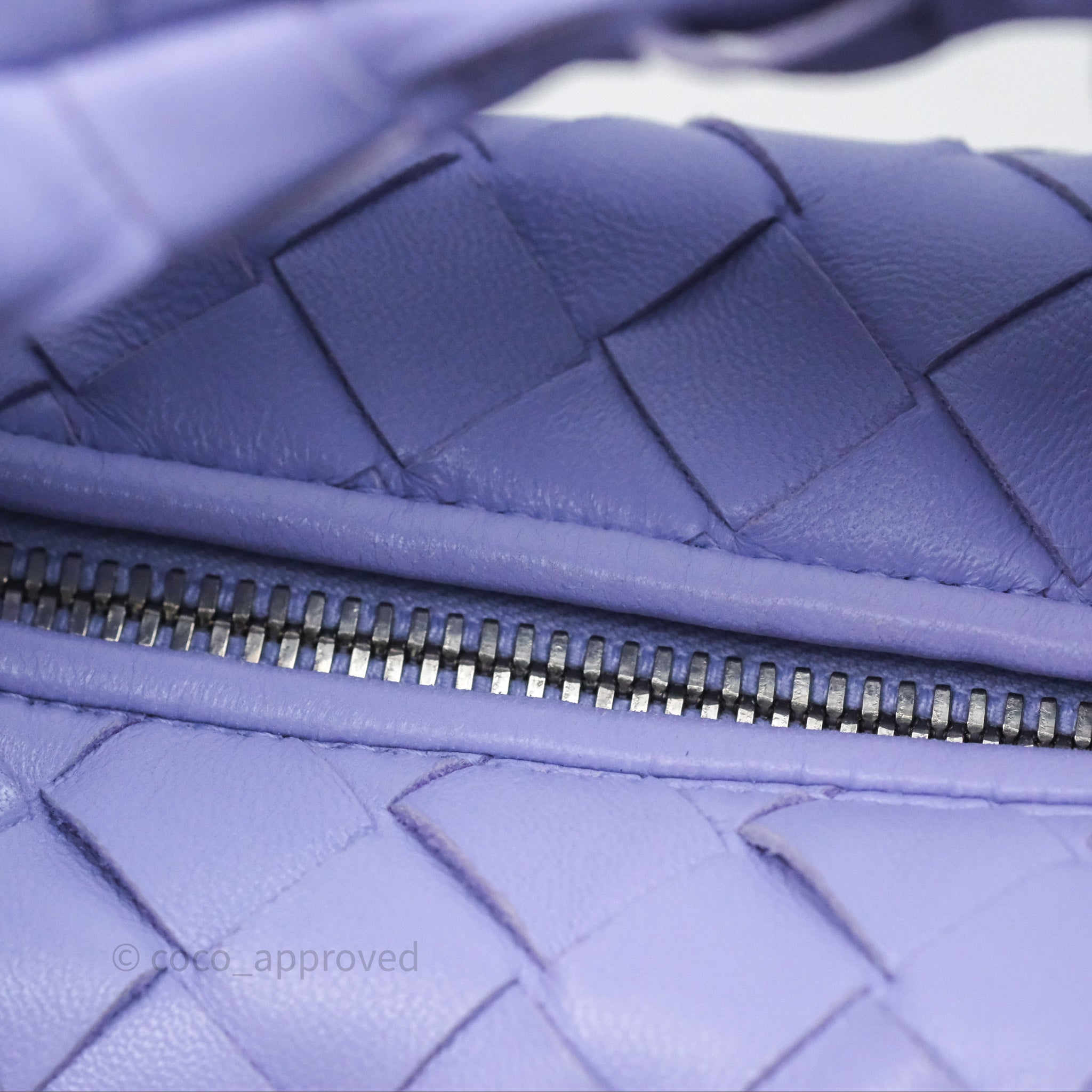 Bottega Veneta Mini Jodie Bag in Purple Intrecciato Lambskin Leather - Perfect for Everyday Use, Date Nights & Special Occasions