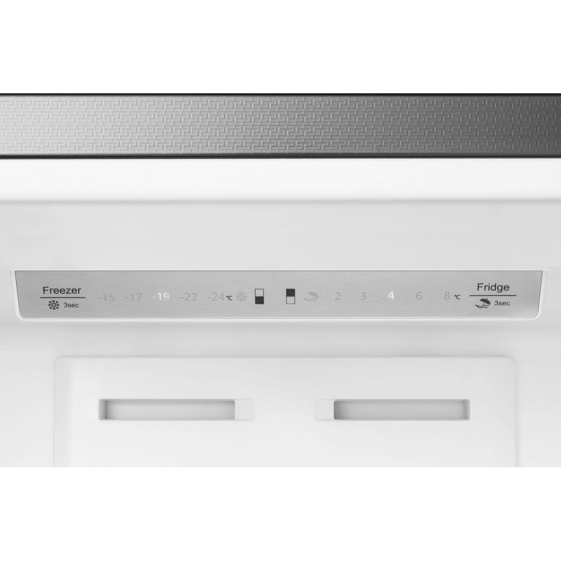 AVIVA 27.6 Inch Counter Depth Bottom Freezer Refrigerator - 14.8 cu.ft Energy Efficient Stainless Steel French Door Fridge for Kitchen, Dining Room & Small Spaces - ARBM150SE2 Model