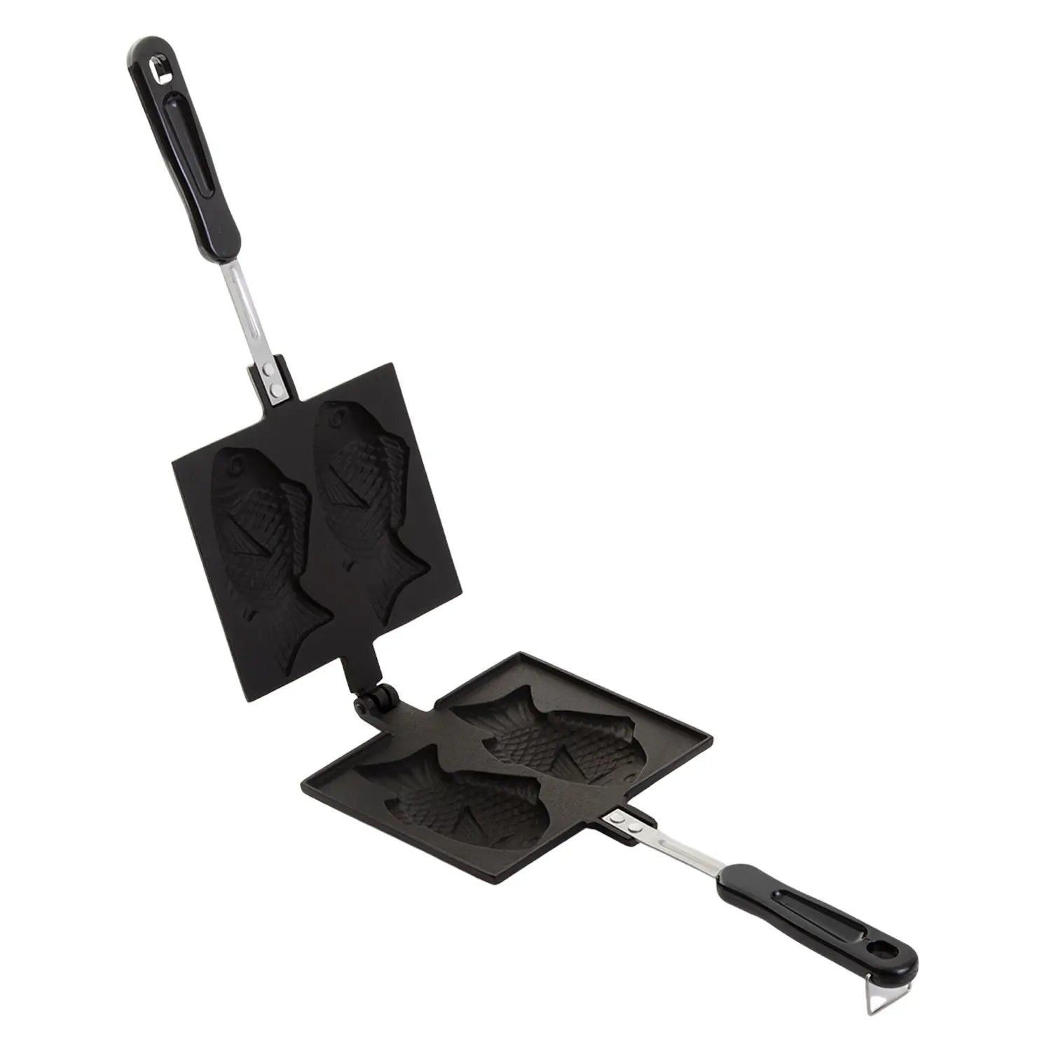 Iwachu Nambu Cast Iron Taiyaki Pan - Traditional Japanese Fish-Shaped Waffle Maker for Homemade Desserts | Perfect for Red Bean Paste, Custard & Sweet Fillings | Great for Home Baking, Tea Parties & Japanese Cultural Events