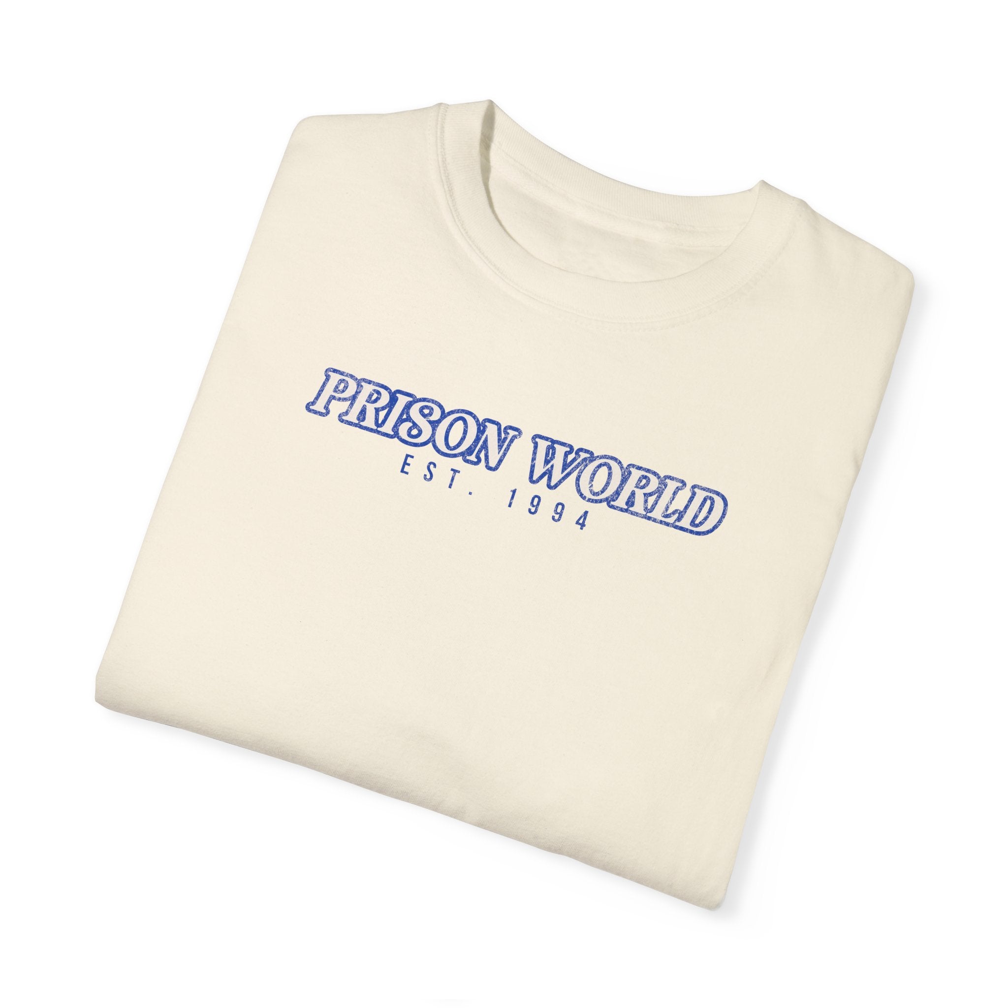 Prison World Graphic T-Shirt - Cool Streetwear Tee for Men & Women - Perfect for Casual Wear, Gifts, and Urban Fashion