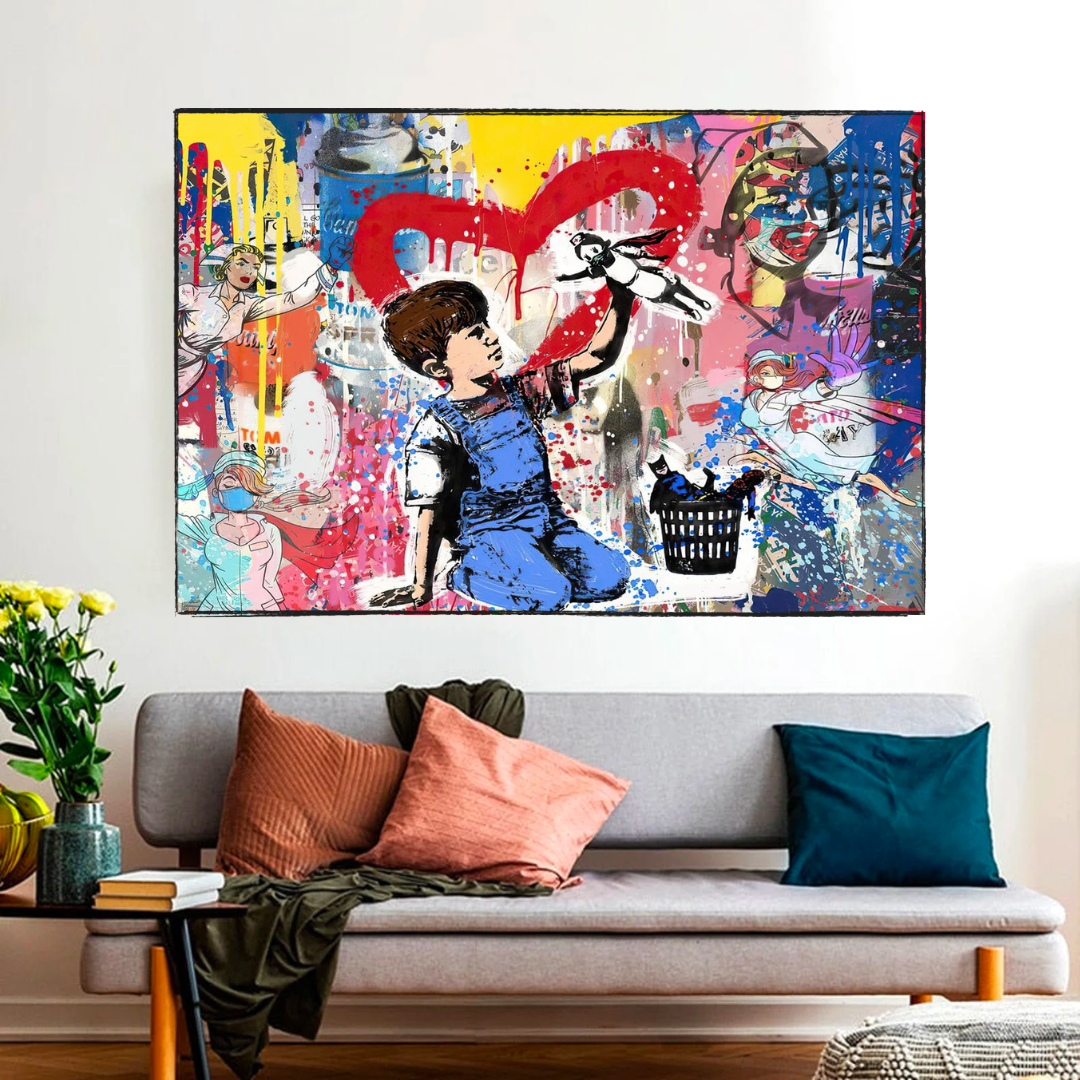 Banksy Life is Beautiful Art Collection - Limited Edition Street Art Prints for Home & Office Decor | Perfect for Urban Art Lovers & Modern Interior Design