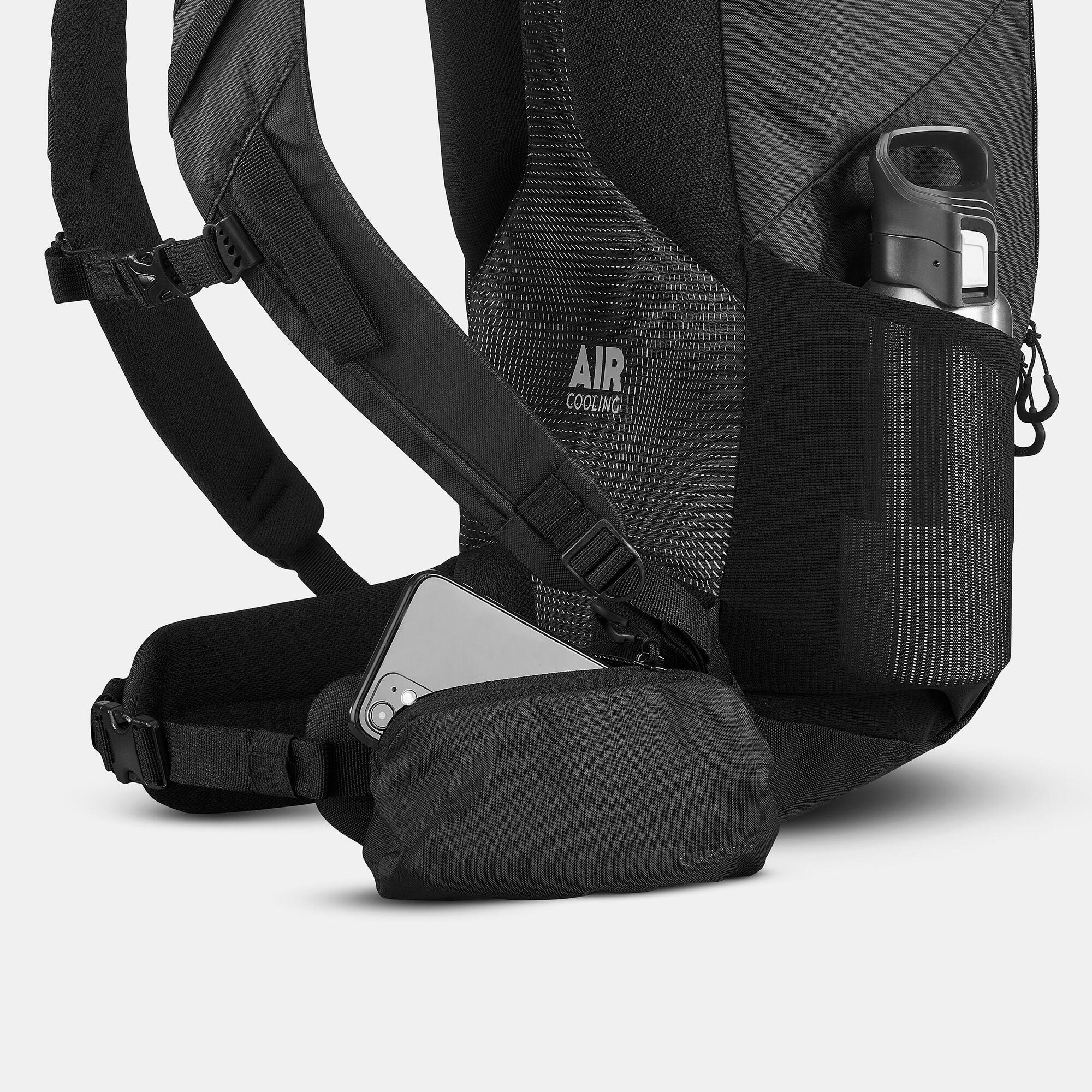 Quechua MH100 20L Lightweight Hiking Backpack for Men & Women - Water-Resistant Daypack for Outdoor Adventures, Camping & Travel