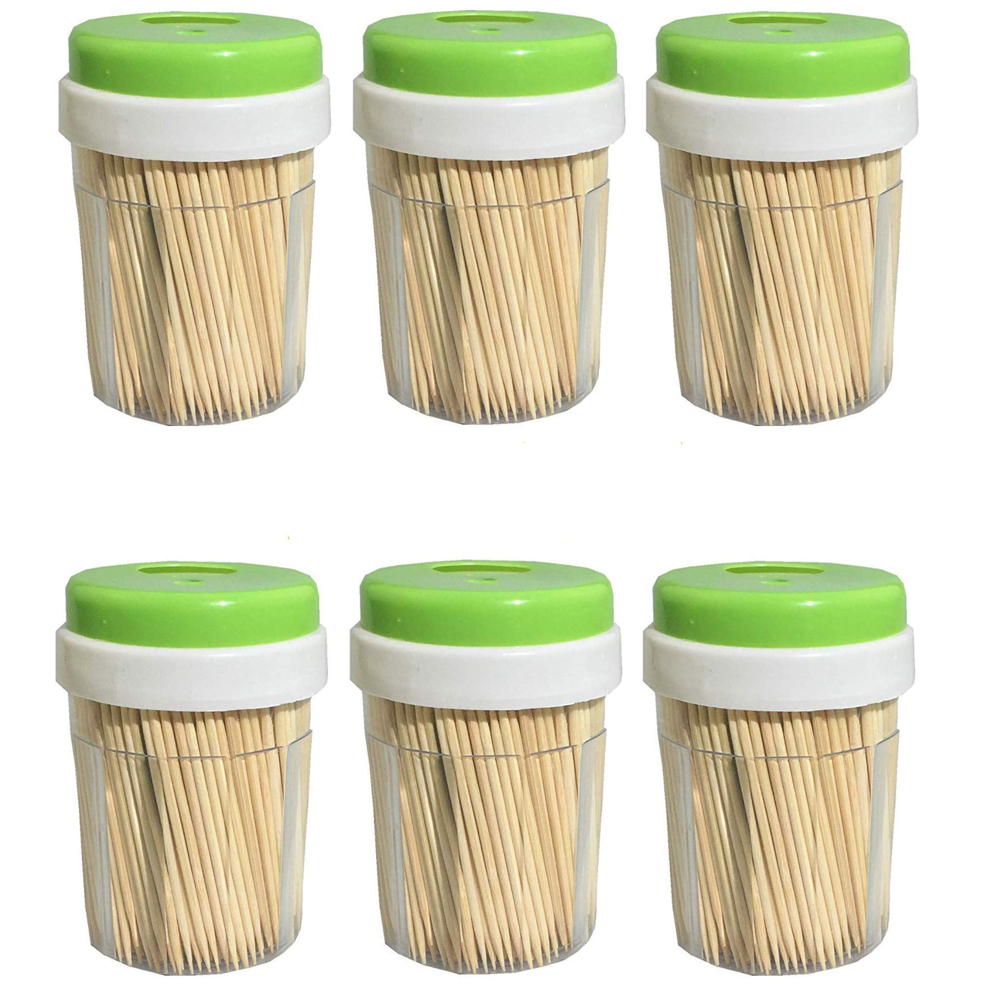 Bamboo Wooden Toothpicks 3000 Count - Round Strong Splinter-Free Toothpicks for Teeth Cleaning, Appetizers, and Party Snacks - Perfect for Home, Restaurants, and Catering Events