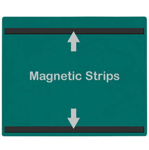 StoreSMART Magnetic File Jackets 50-Pack - 8.5 x 11 Inches, Green Plastic Back & Clear Front - Ideal for Office Organization, Lean 5S Six Sigma Systems - Perfect for Document Storage, Filing & Workplace Efficiency (FJ85PQGM-LEAN-50)
