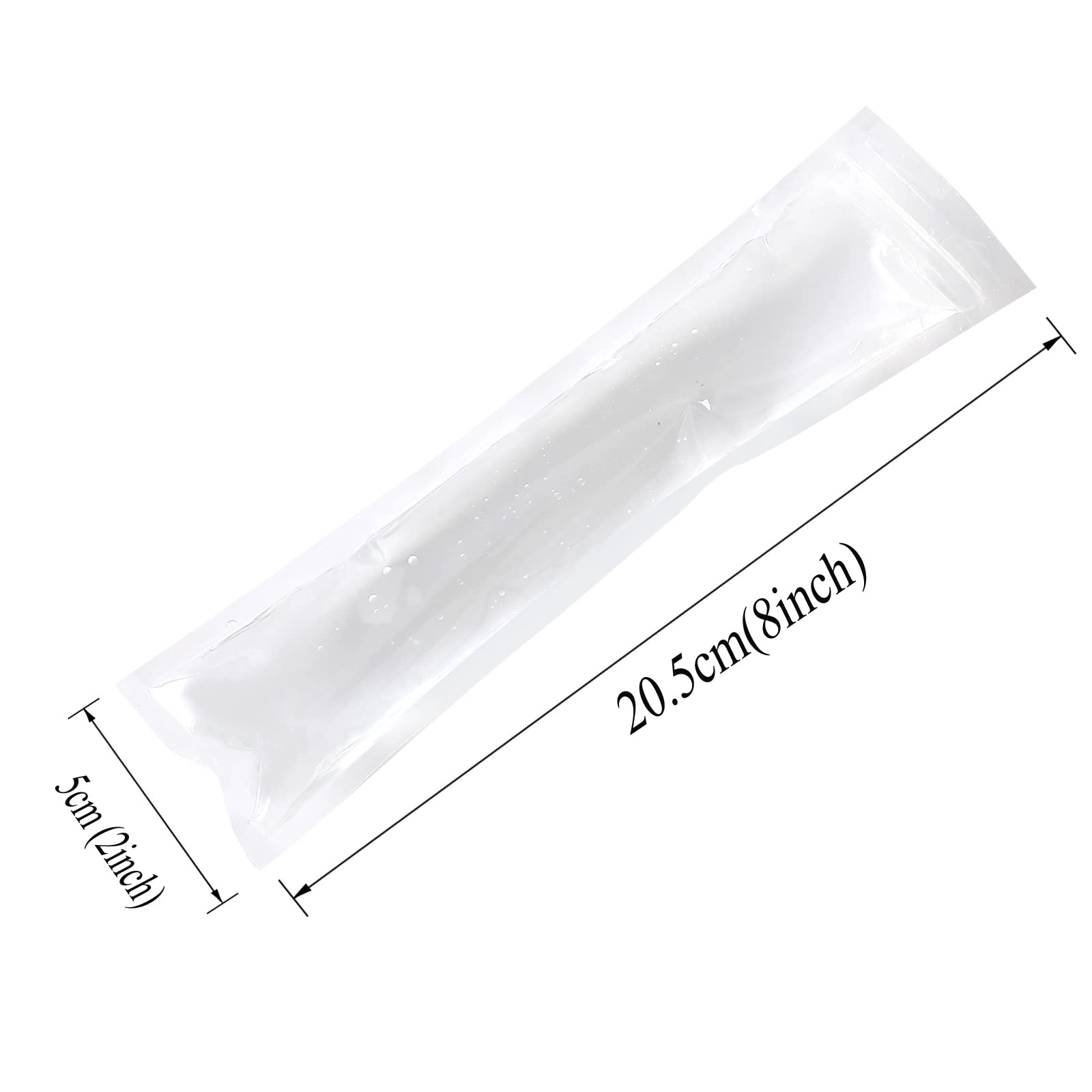 50 Pack DIY Disposable Ice Pop Bags - Reusable Popsicle Molds with Silicone Funnels for Homemade Ice Lollies, Freezer Snacks & Frozen Treats - Perfect for Summer Parties, Kids Snacks & Healthy Desserts