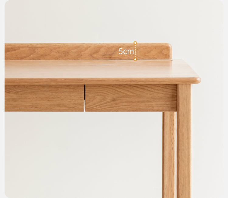 Premium Oak Solid Wood Office Desk - Durable & Stylish Home Office Furniture for Work & Study