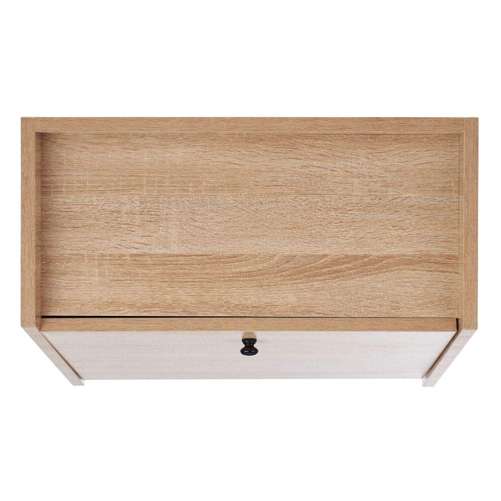 Safavieh Xander Modern Home Office Desk - Natural & Black Storage Secretary Desk for Small Spaces, Writing & Workspaces - Perfect for Home, Office & Study Rooms