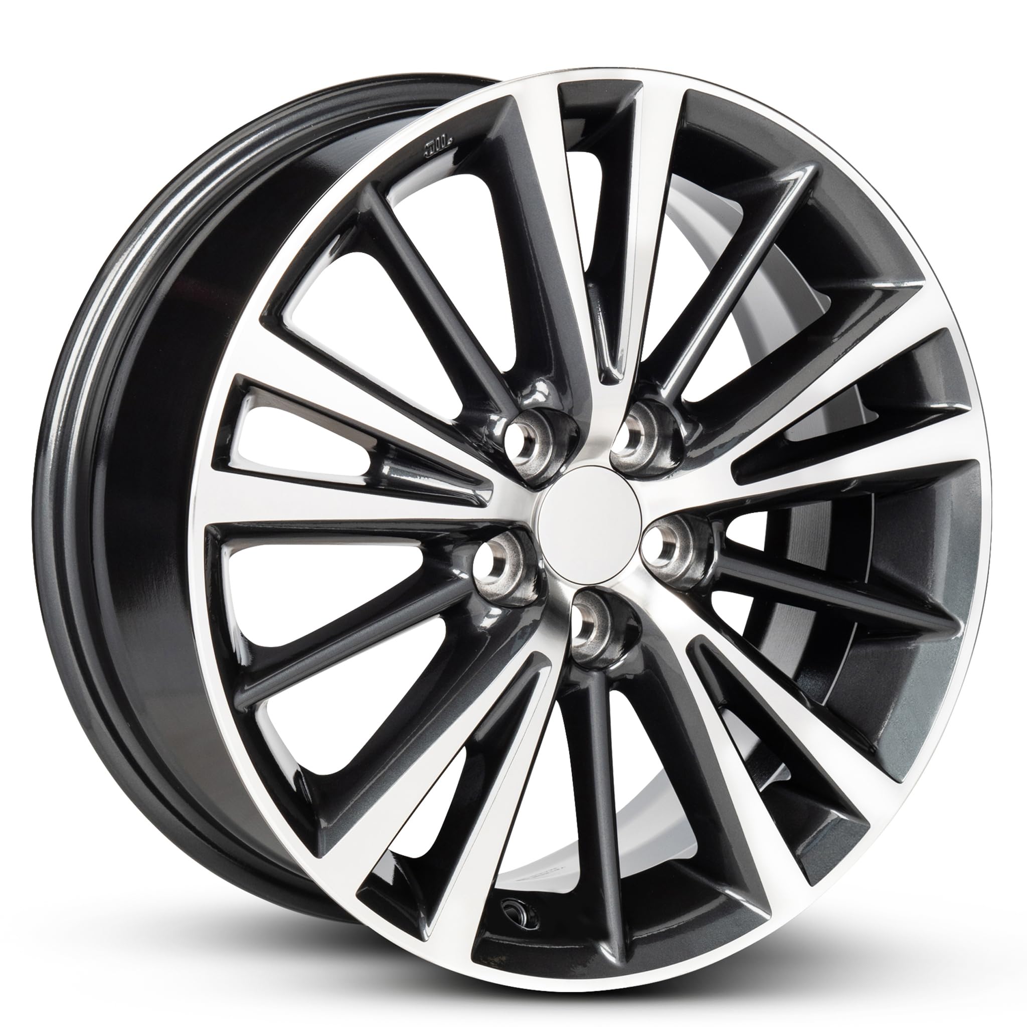 2014-2019 Toyota Corolla 16 Inch Black Machine Face Aluminum Alloy Wheel - OEM Replacement - Perfect for Daily Commuting & Road Trips