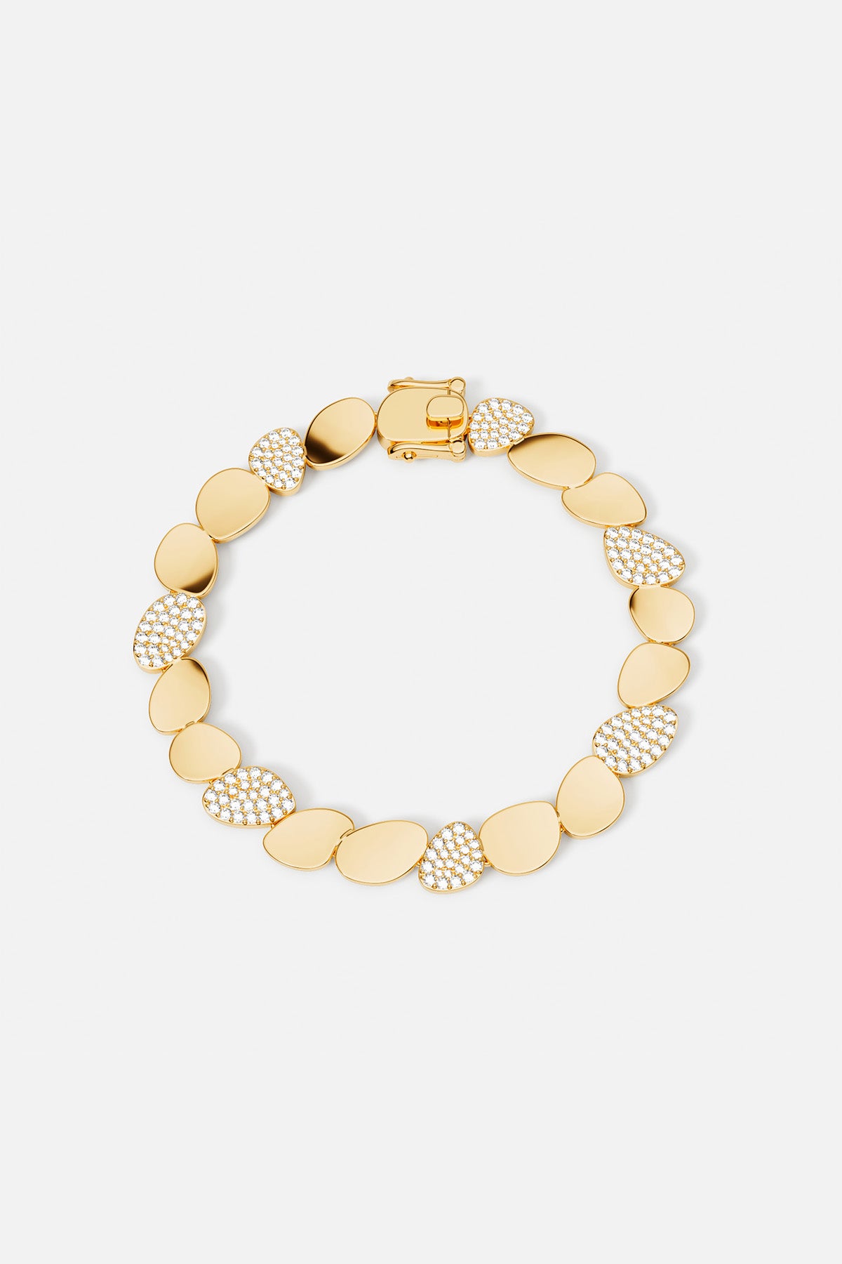 YB5585OX Elegant Galet Bracelet for Women - Stylish Beaded Stone Wristband for Casual & Formal Occasions