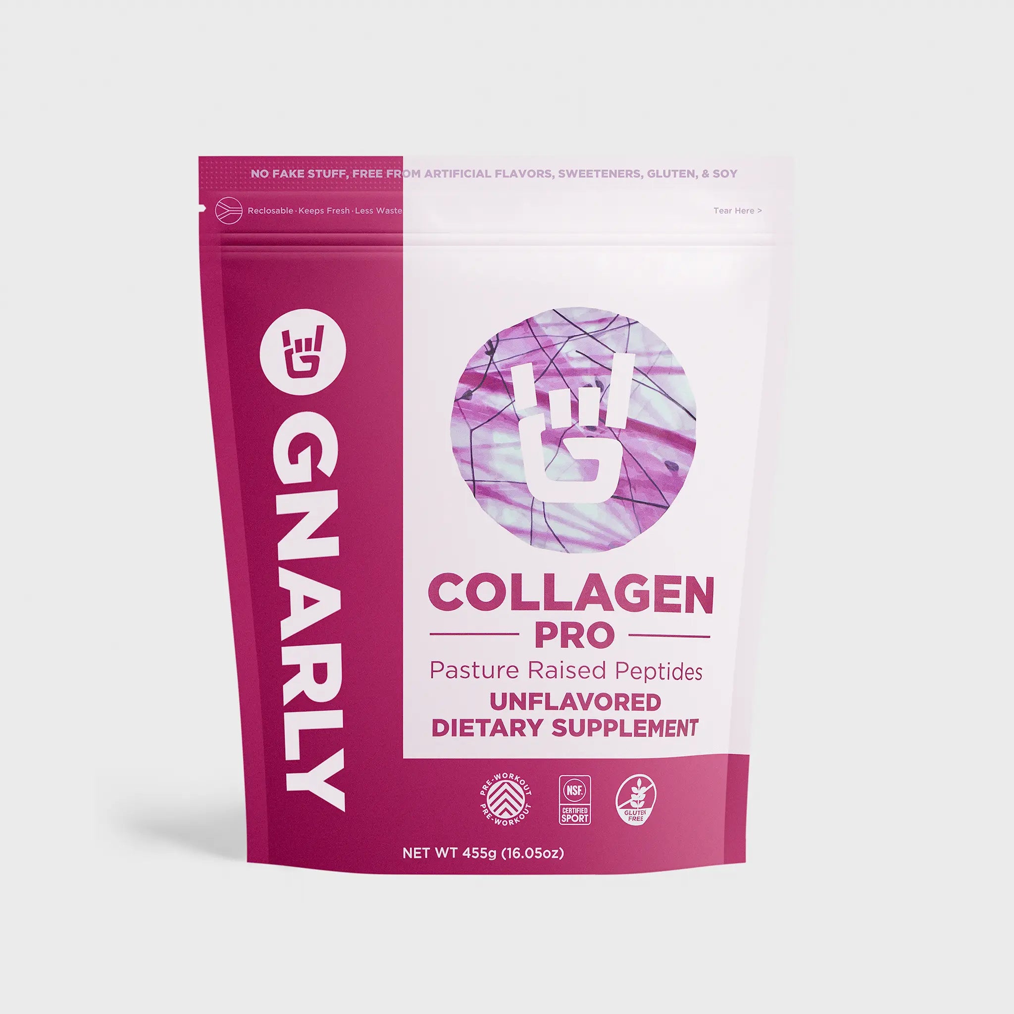 Gnarly Collagen Pro - Premium Hydrolyzed Collagen Peptides Powder for Skin, Hair & Joint Health - Supports Anti-Aging, Hydration & Recovery - Ideal for Smoothies, Coffee & Baking (30 Servings)