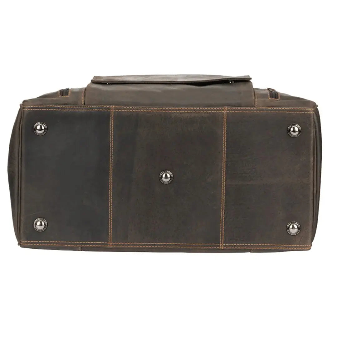 Premium Greenwood Leather Regina Large Travel Duffle Bag - Spacious Carry-On Luggage for Business Trips & Weekend Getaways | Water-Resistant & Stylish