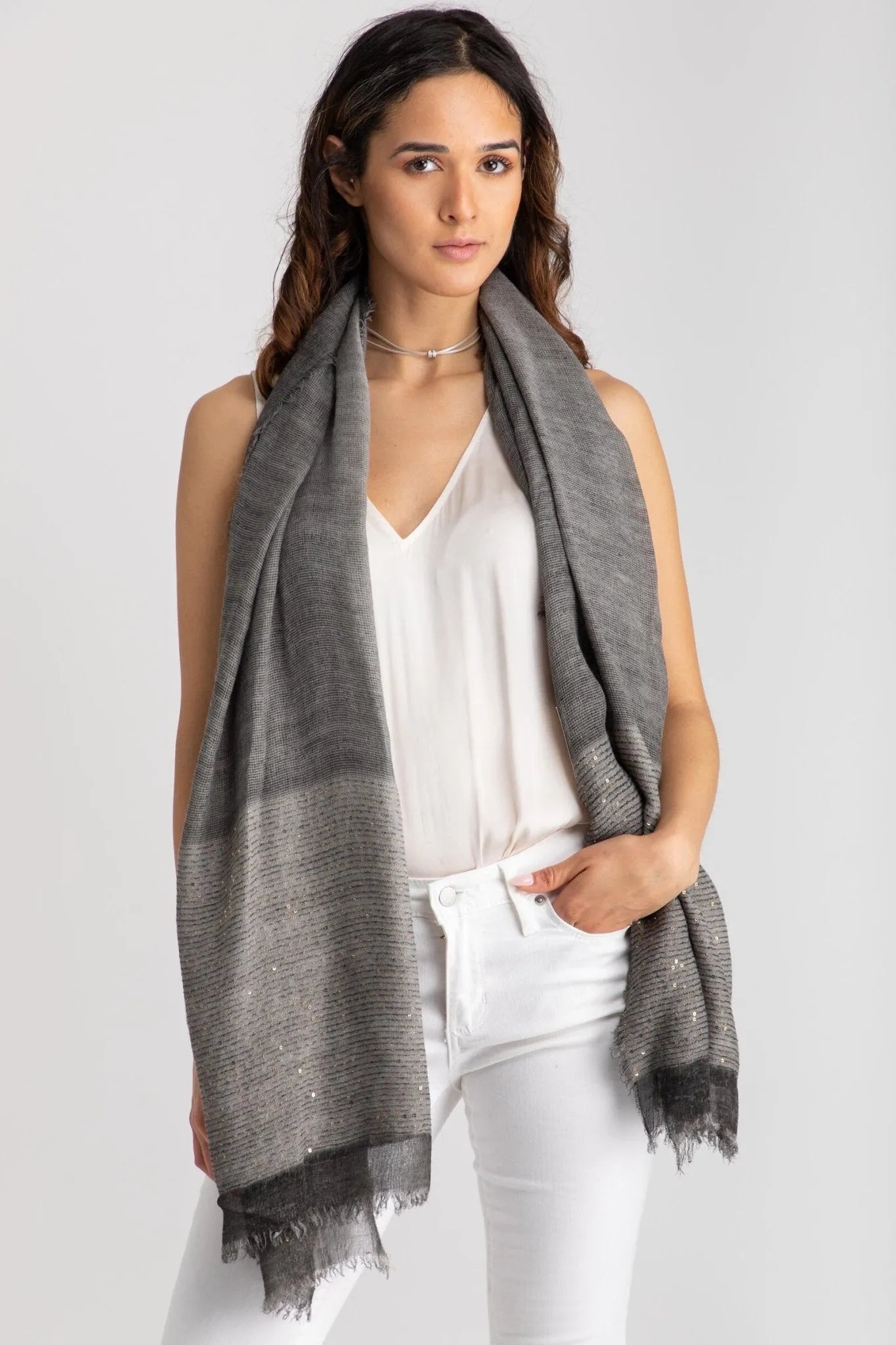 Lenox Shimmering Scarf - Elegant Women's Fashion Accessory for Parties, Weddings & Evening Events