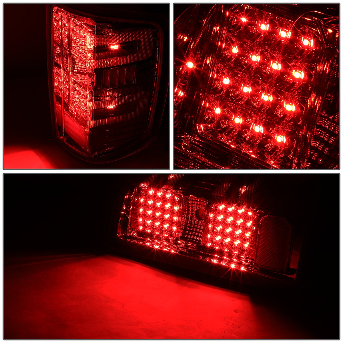 Auto Dynasty LED Tail Lights for 2014-2019 Chevy Silverado & GMC Sierra 1500/2500HD/3500HD - Smoked Lens Chrome Housing Brake Reverse Lamps (Driver & Passenger Side) | Enhanced Night Visibility & Safety for Pickup Trucks