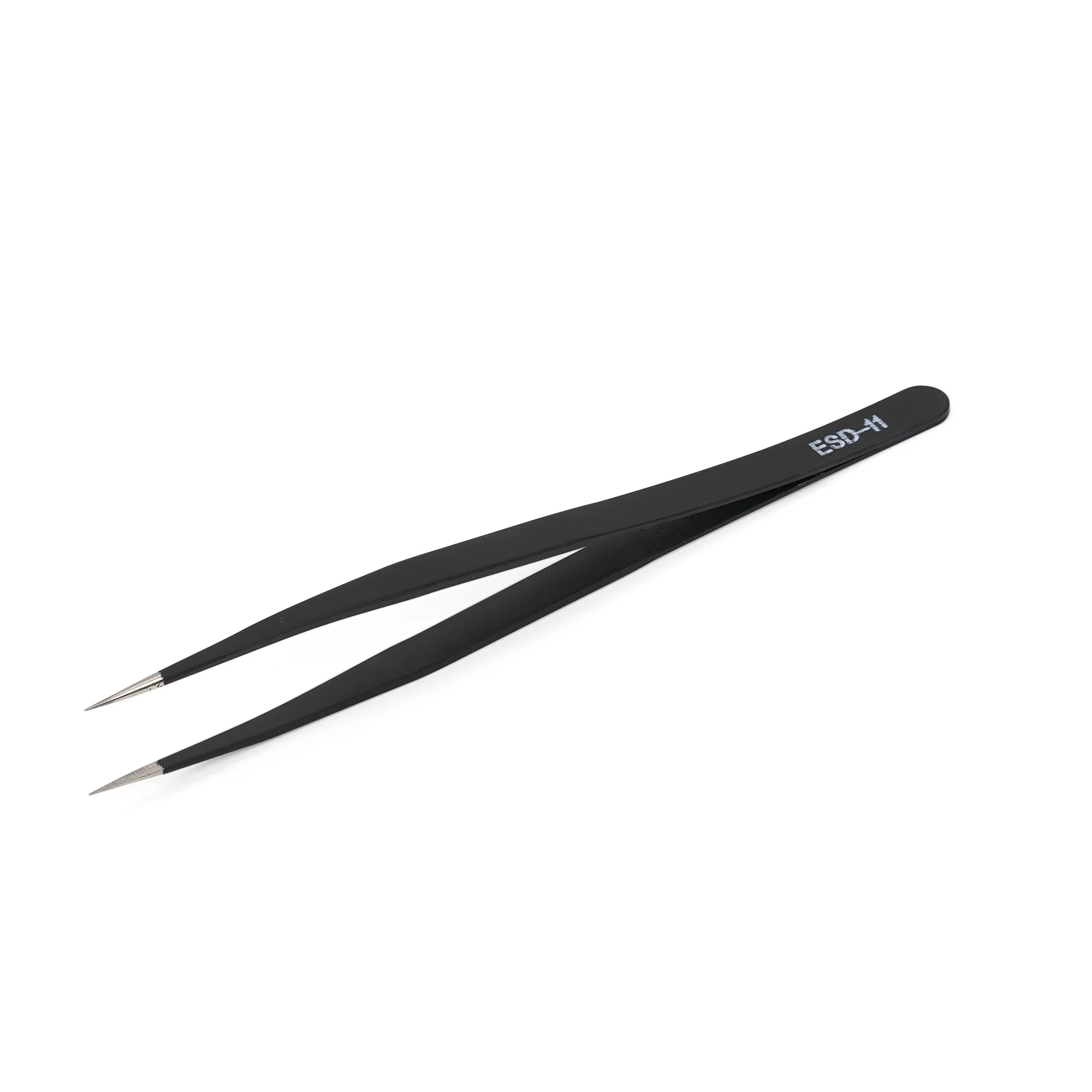 Anti Static ESD 11 Tweezers for Electronics Repair, PCB Assembly, and Jewelry Making - Precision Stainless Steel Tweezers Set for DIY Projects and Professional Use