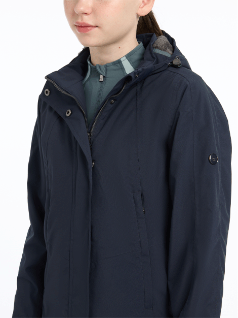 Young Rider Skye Waterproof Coat - Le Mieux Equestrian Riding Jacket for Kids | Waterproof & Breathable Outdoor Horseback Riding Gear for Rainy Days & Cold Weather