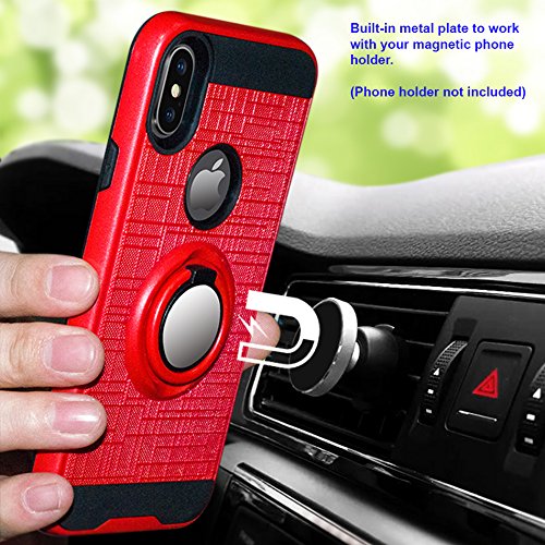 Z-GEN Alcatel Onyx 5008R Hybrid Phone Case with Ring Stand & Tempered Glass Screen Protector - RS2 Gold - Perfect for Work, Travel, and Everyday Protection