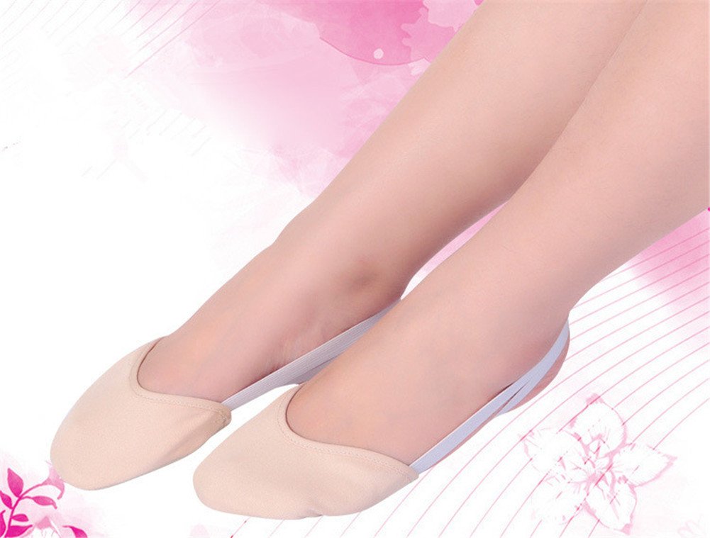 WENDYWU Half Toe Shoe Sole Socks for Gymnastics & Ballet Dance - Non-Slip Grip Socks for Dance Practice, Yoga, and Studio Performance