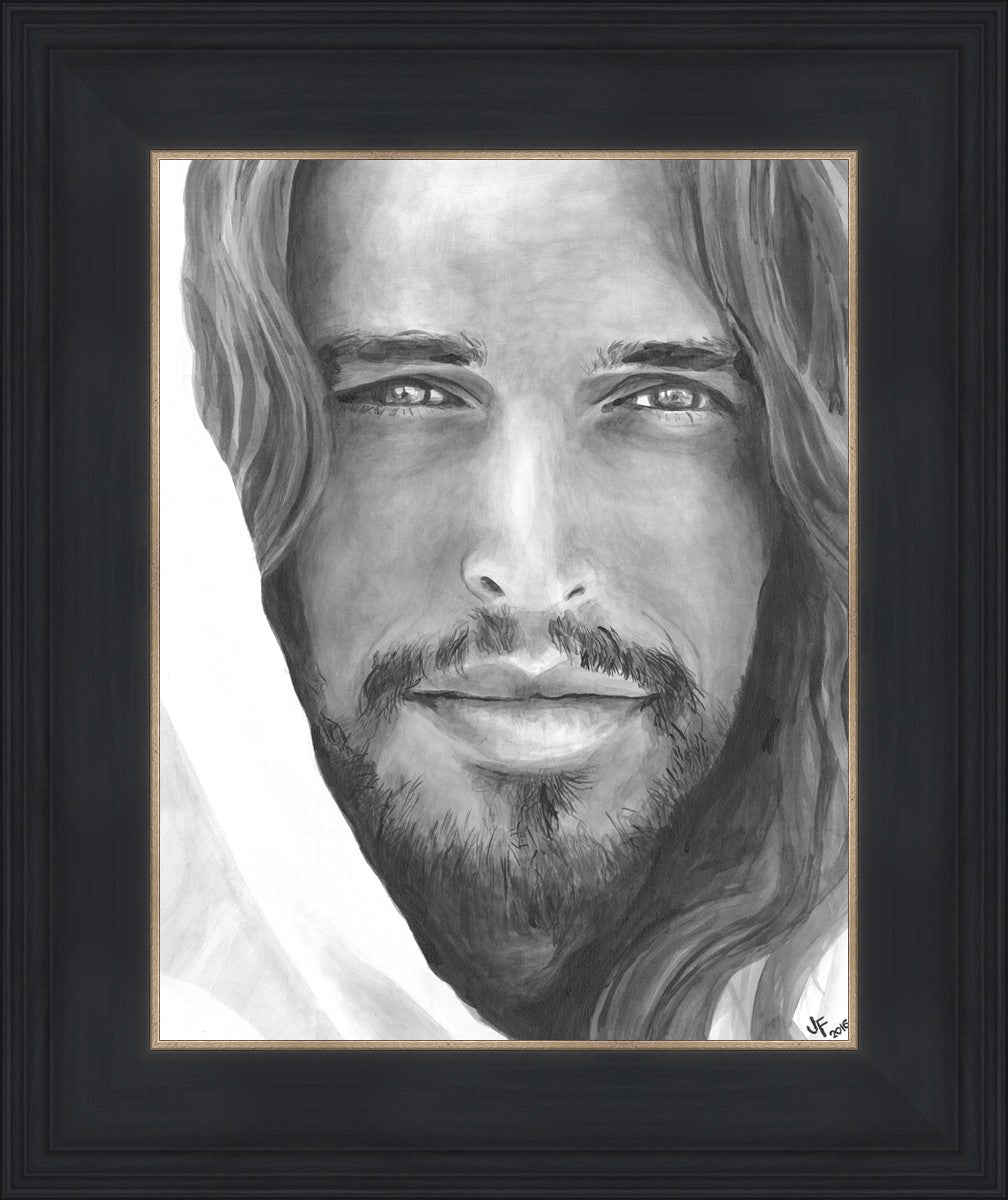 Jenny Fowler Christ Portrait - Religious Wall Art for Home Decor, Church & Office - Inspirational Christian Gift & Spiritual Decor