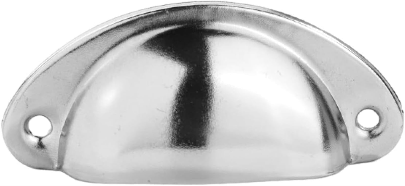 Vintage Retro Cabinet Knobs & Drawer Pulls - 10 Pack Half Round Shell Handles for Dresser, Medicine Cabinet & Furniture Hardware (One Color) - Perfect for Home Decor, DIY Projects & Vintage Style Upgrades