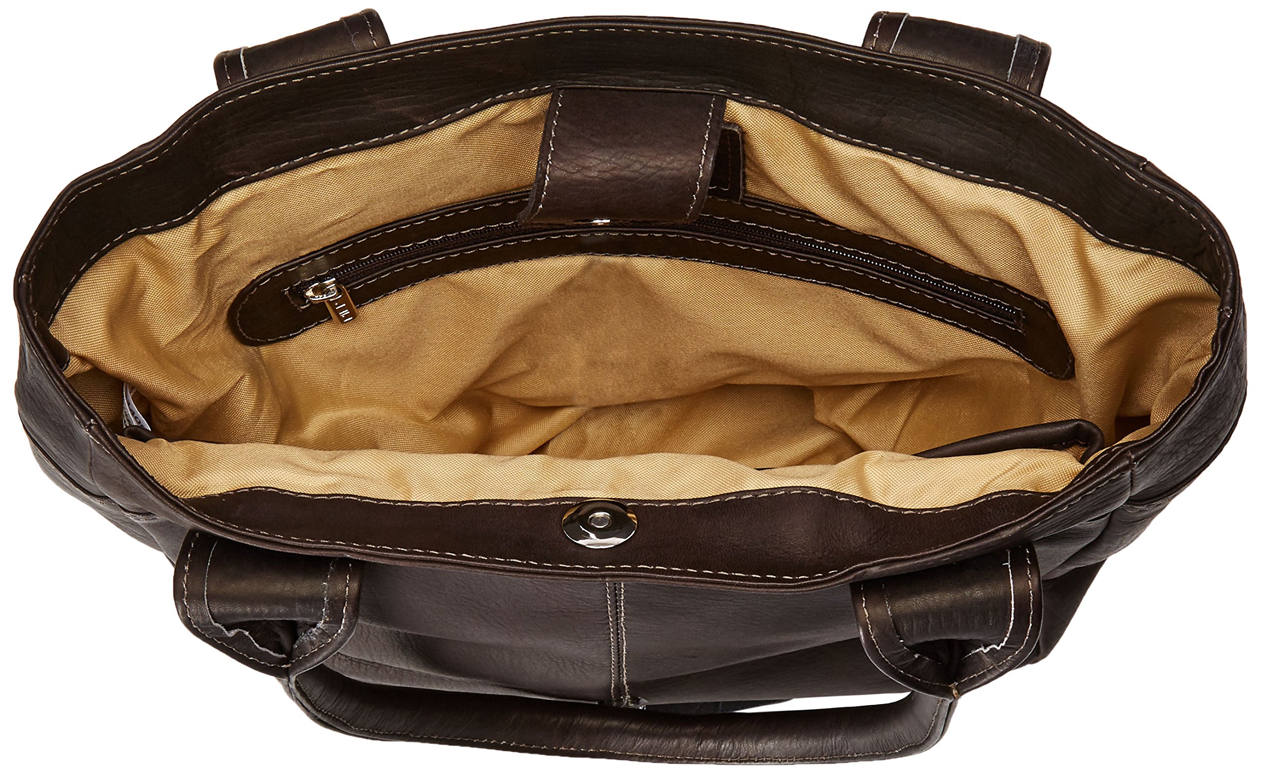 Premium Small Tablet Tote Bag for Women & Men - Chocolate Brown Crossbody Purse - Perfect for iPad Mini, Kindle, E-Reader - Ideal for Work, Travel & Daily Commute